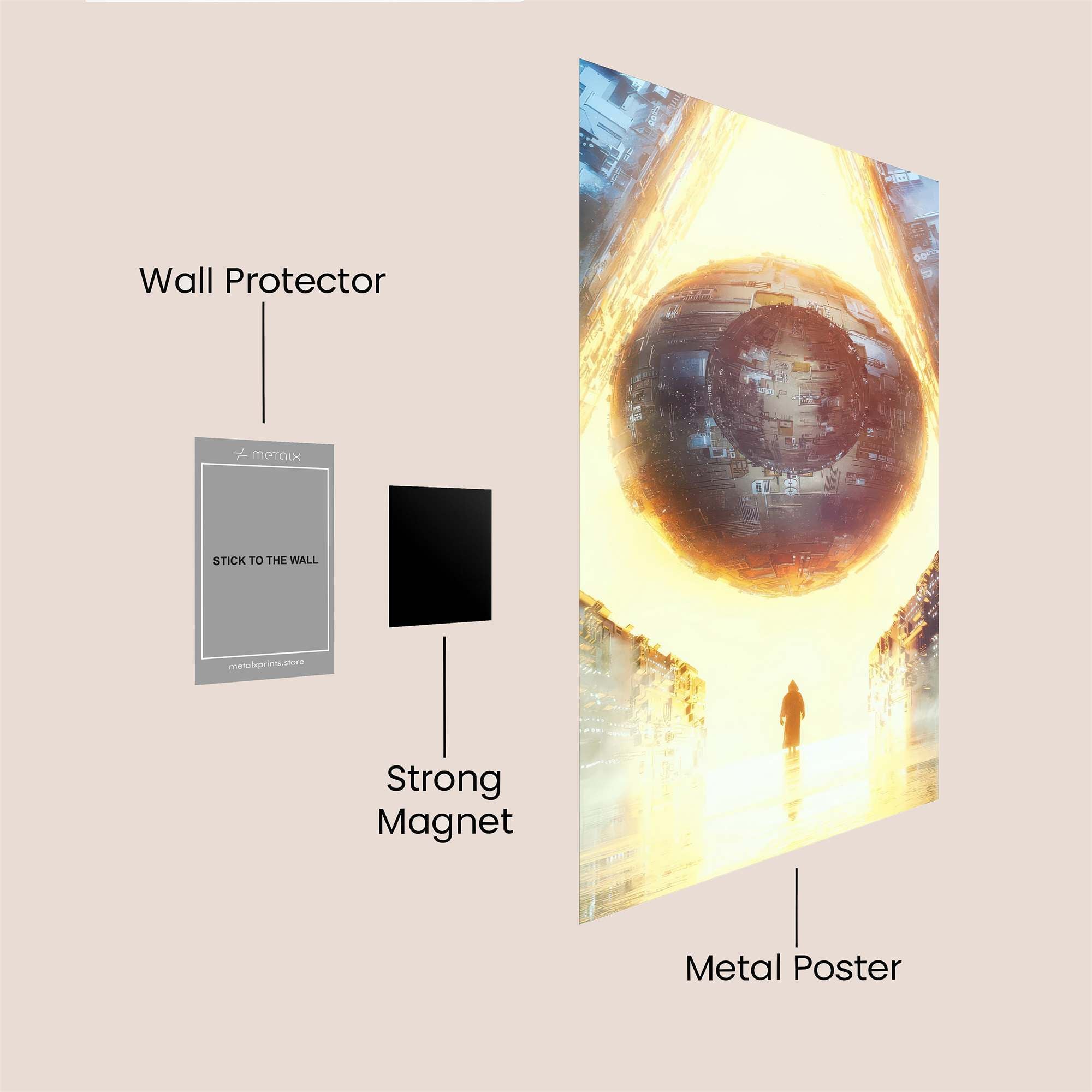 Orbital Blaze Safe Wall Magnetic / M