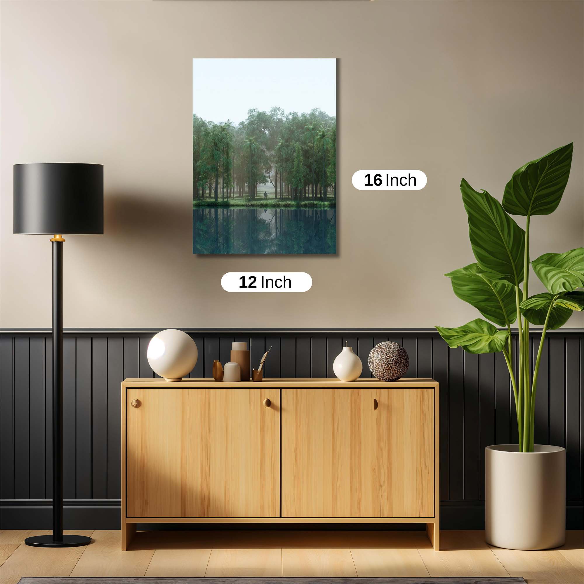 Serene Reflection Safe Wall Magnetic / M