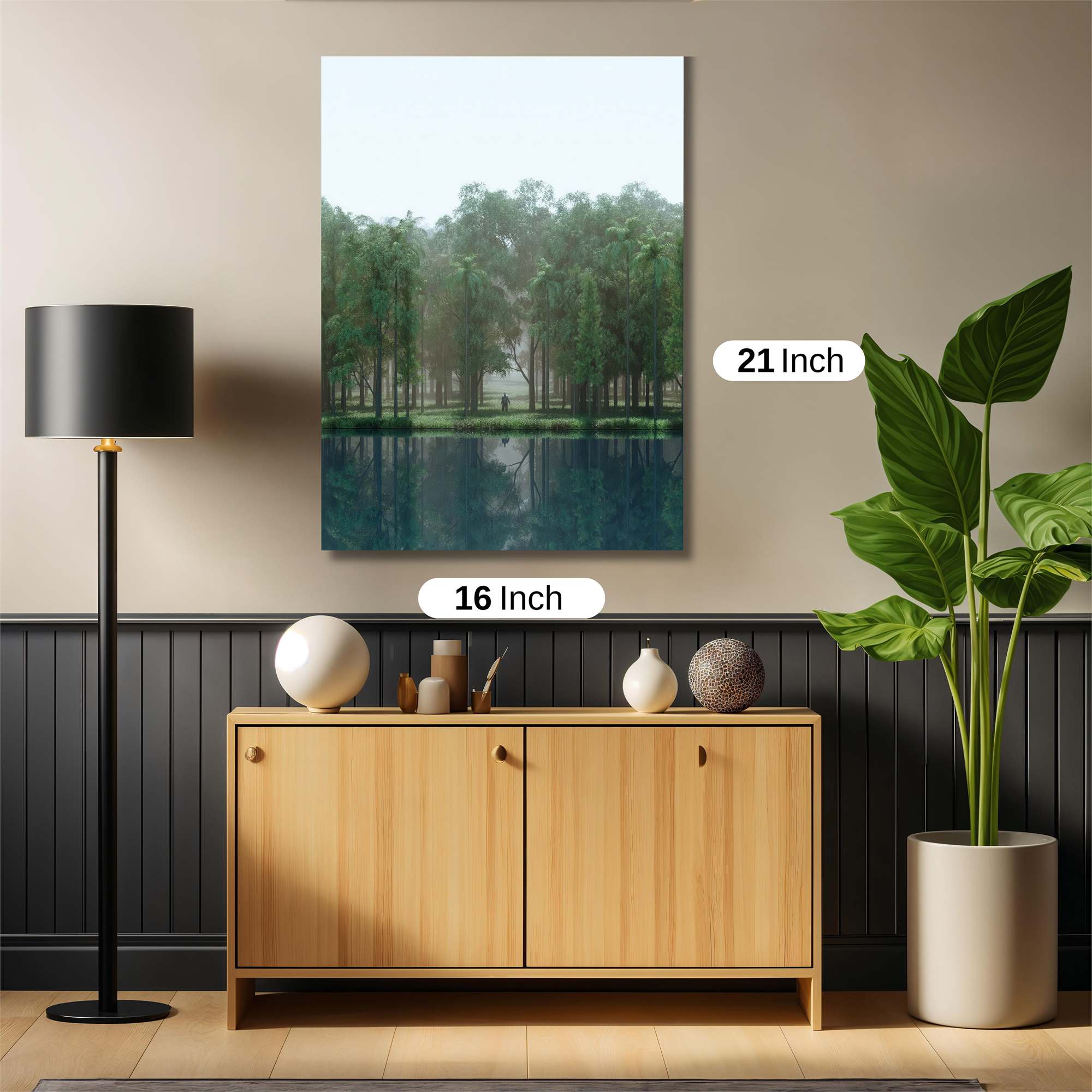 Serene Reflection Safe Wall Magnetic / M
