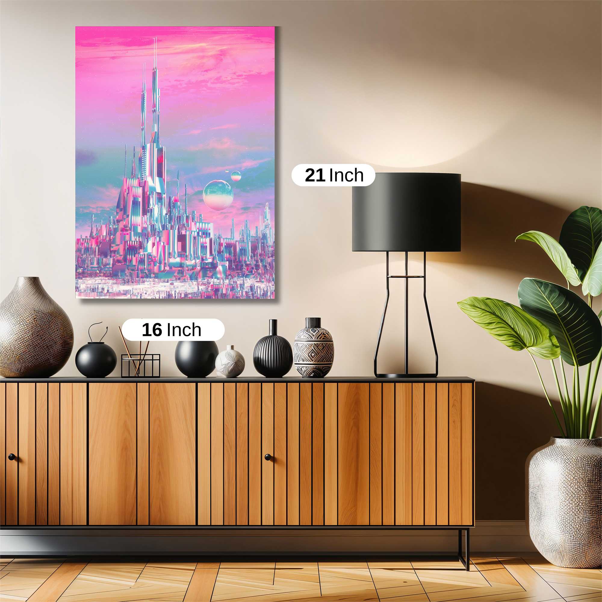 Neon Dreamscape Safe Wall Magnetic / M