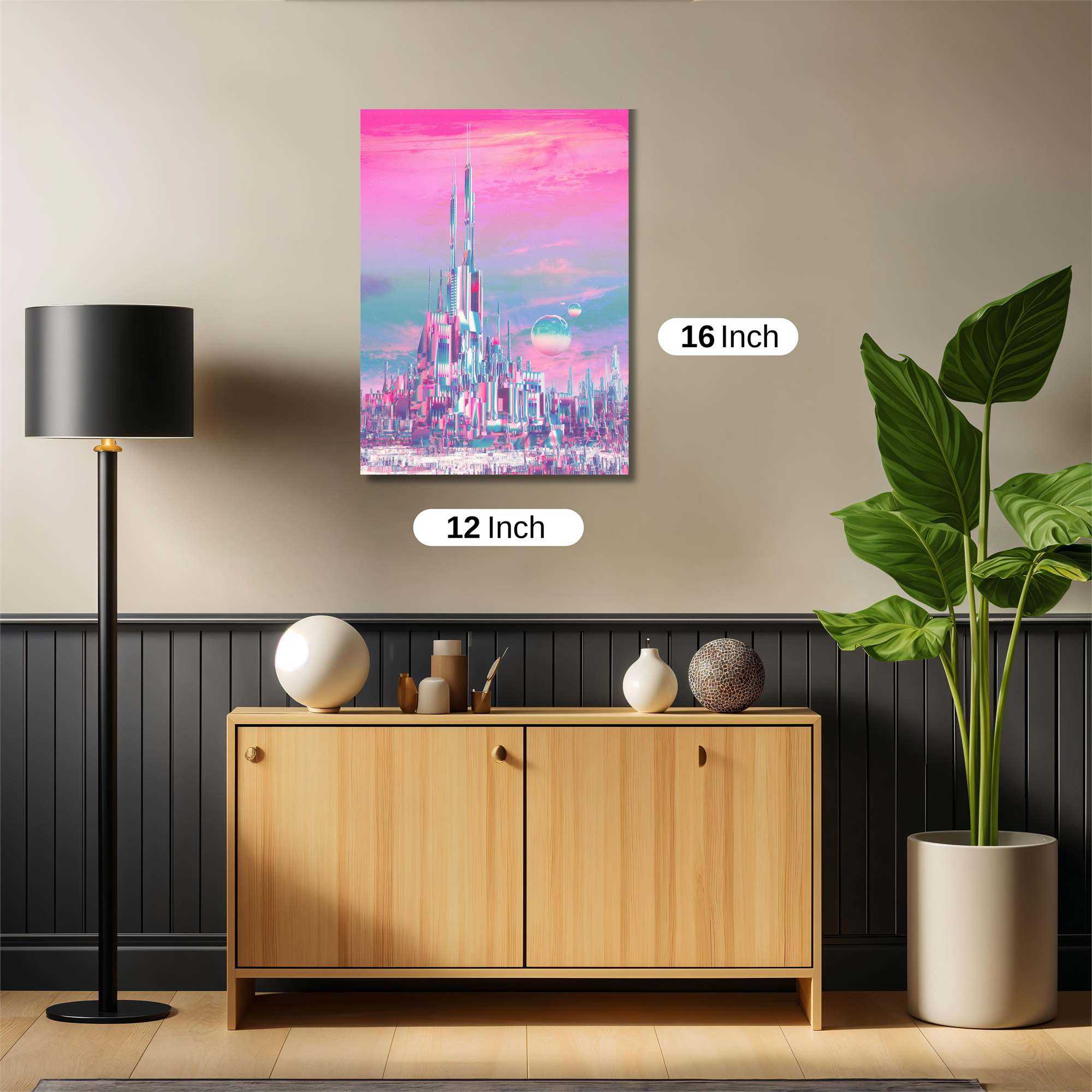 Neon Dreamscape Safe Wall Magnetic / M