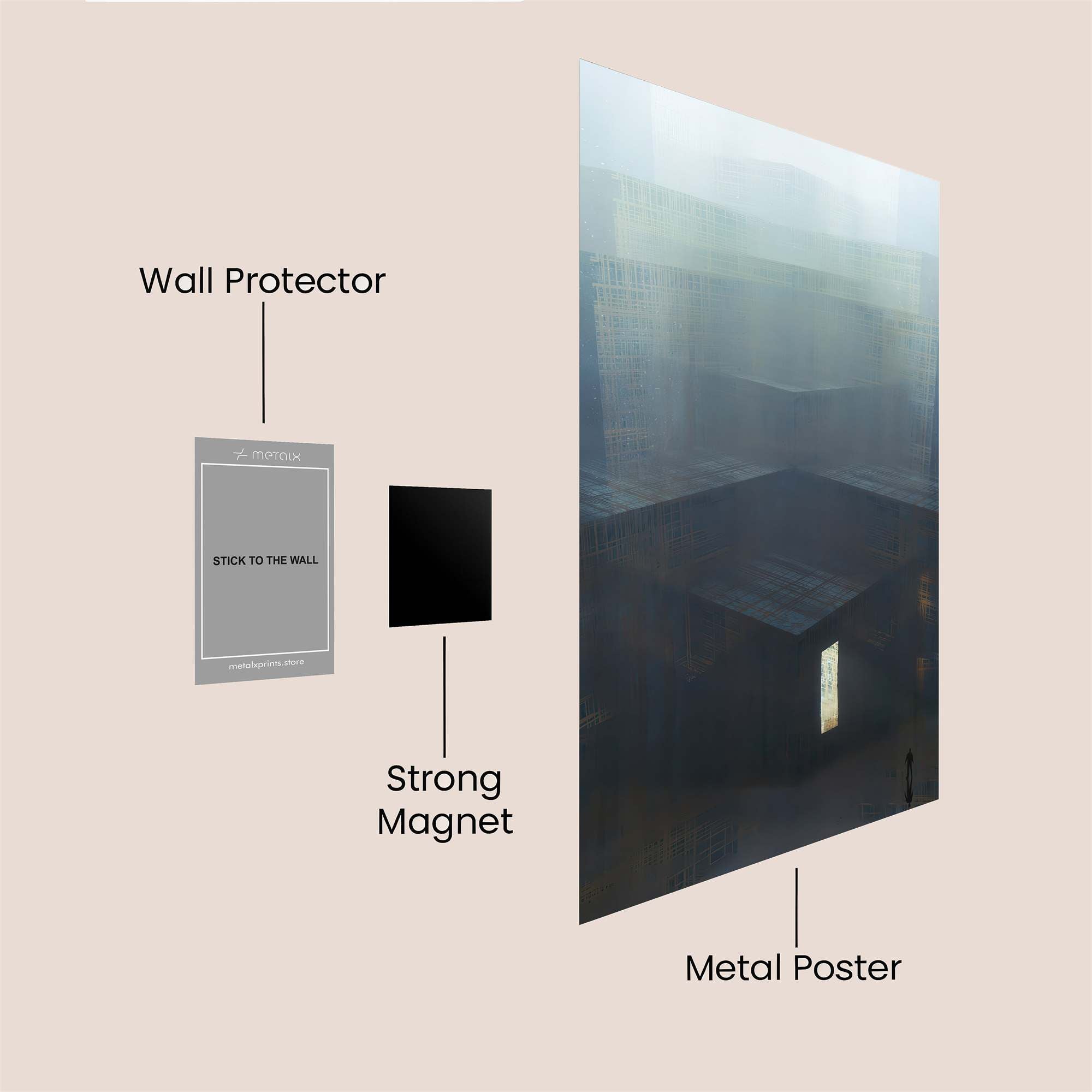 Ethereal Labyrinth Safe Wall Magnetic / M