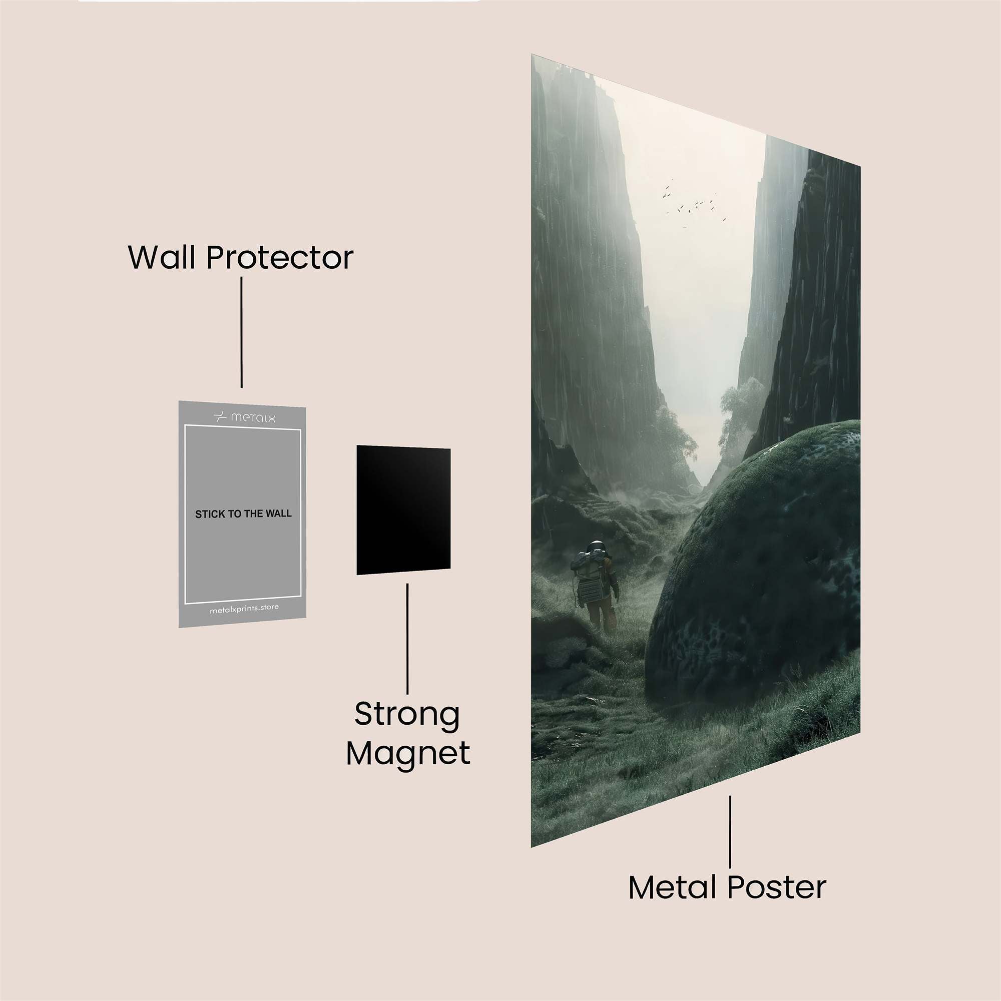 Misty Passage Safe Wall Magnetic / M