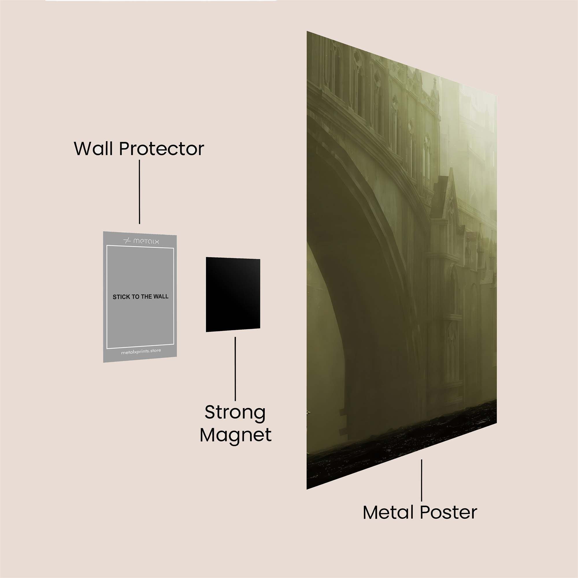 Misty Monolith Safe Wall Magnetic / M