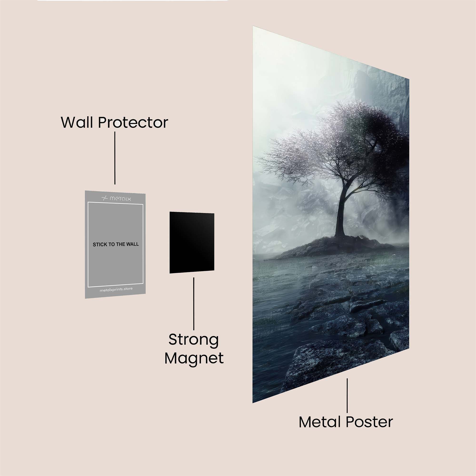 Solitary Serenity Safe Wall Magnetic / M