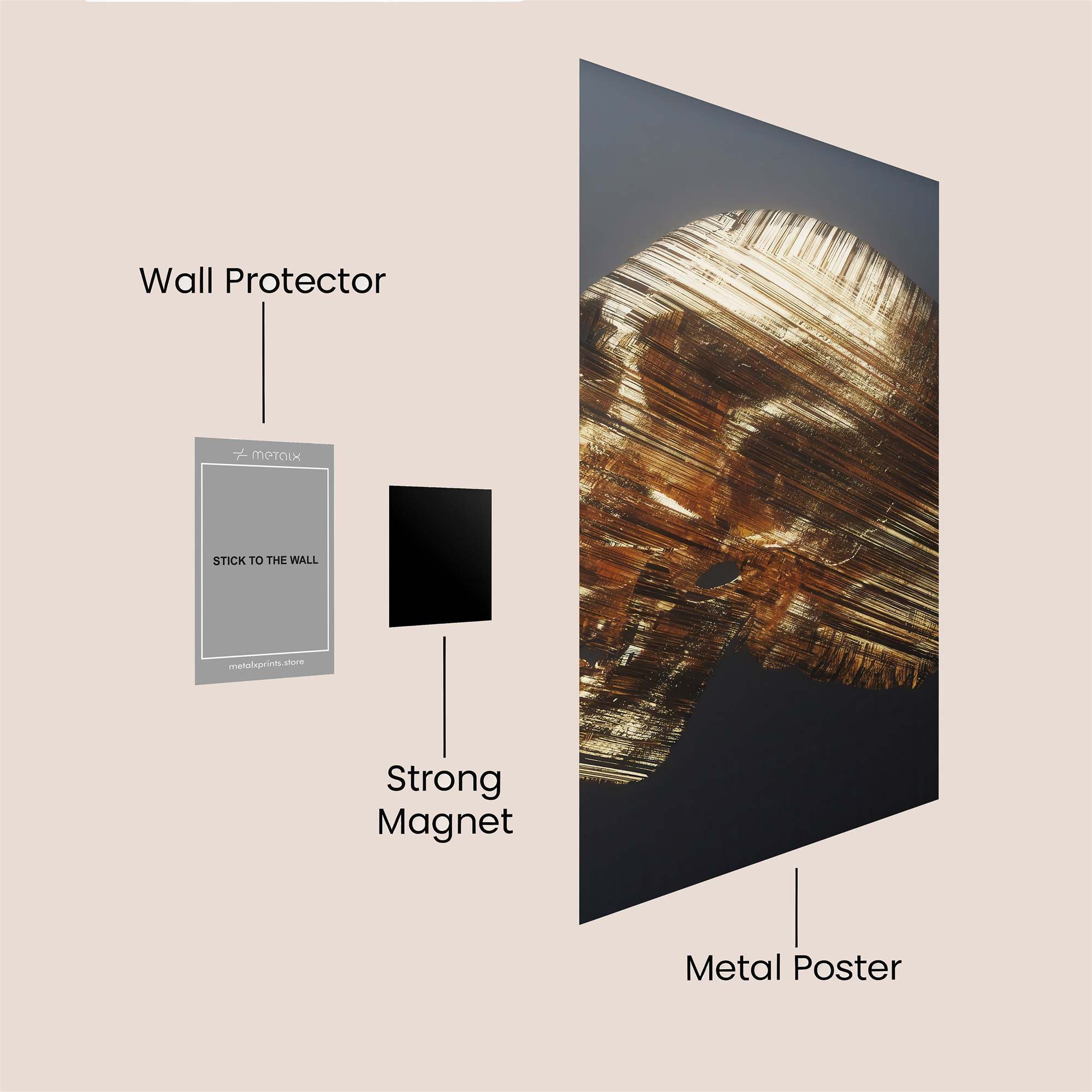 Golden Reverie Safe Wall Magnetic / M