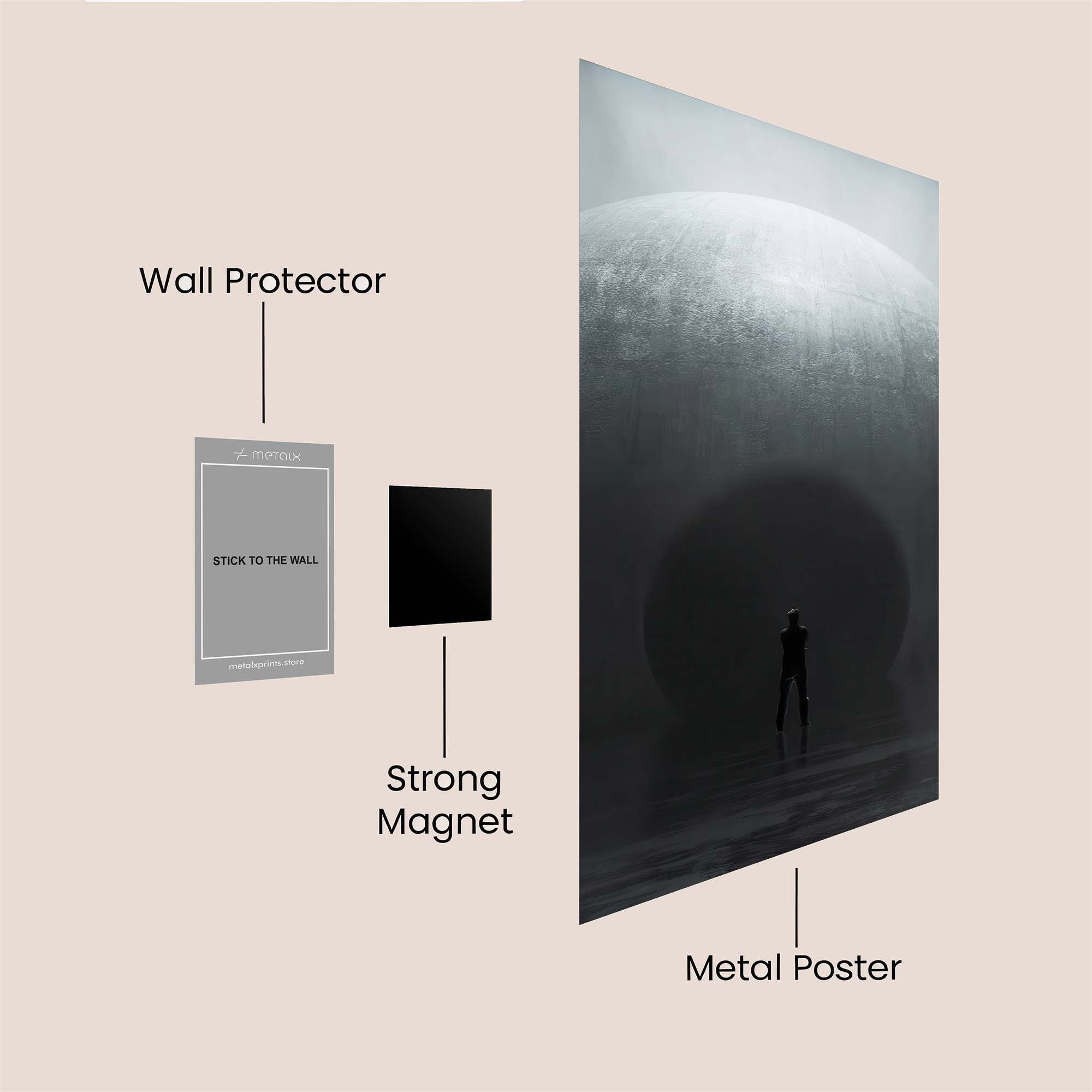 Eclipse Enigma Safe Wall Magnetic / M