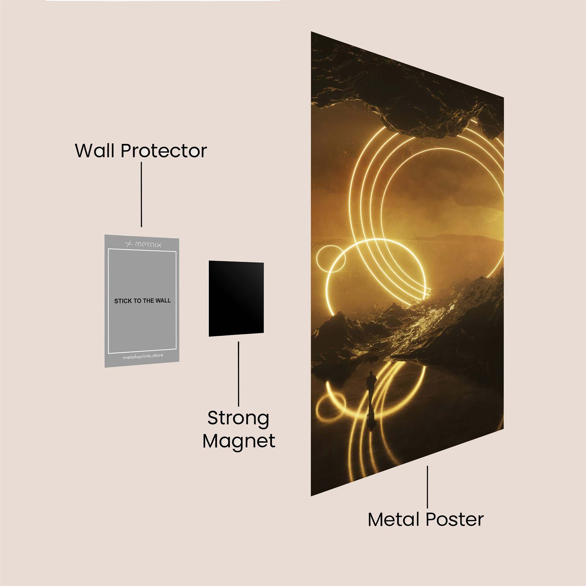 Luminous Visions Safe Wall Magnetic / M