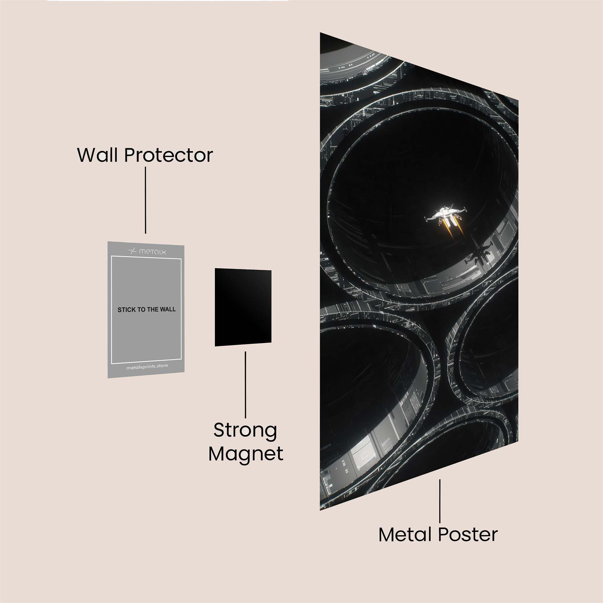 Galactic Resonance Safe Wall Magnetic / M