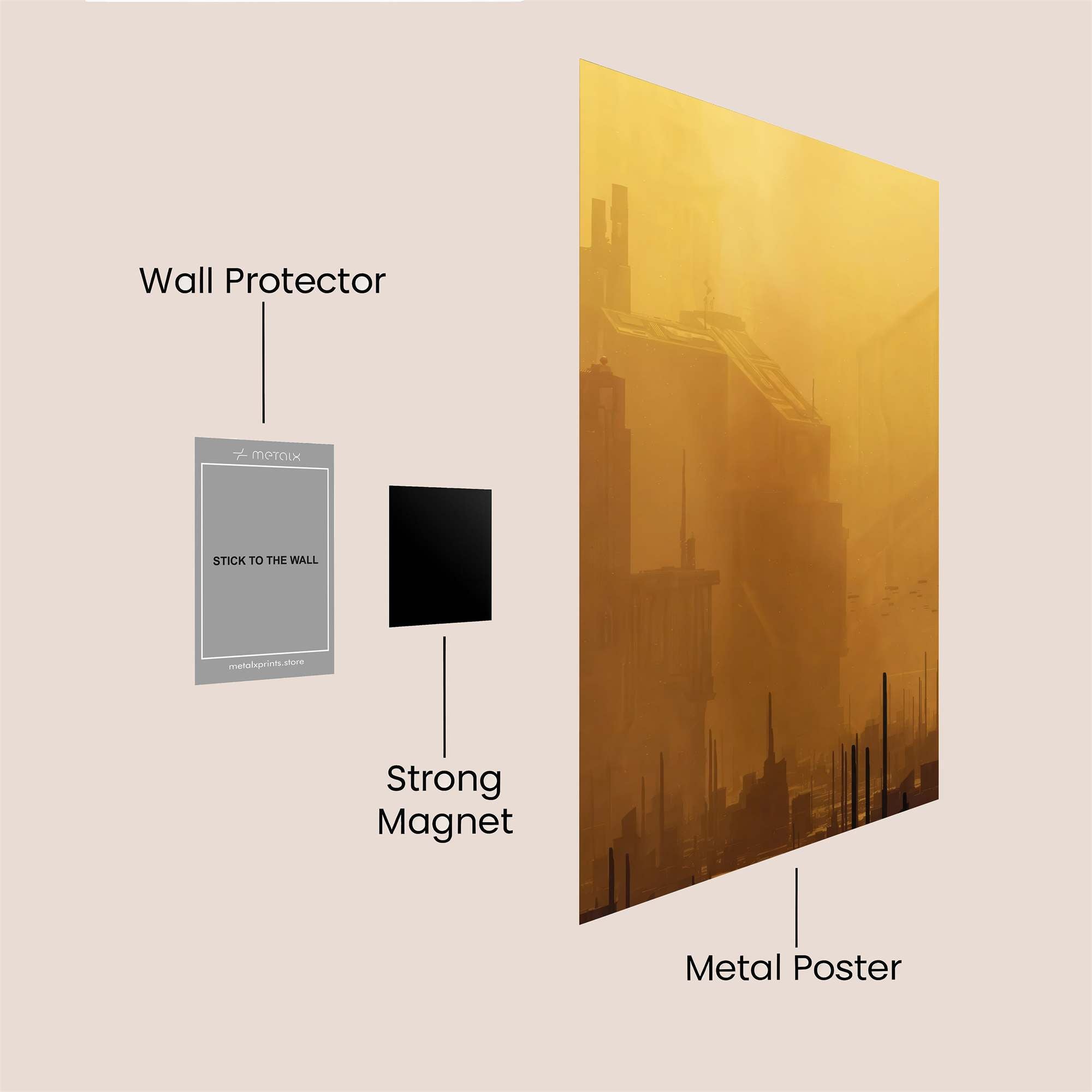 Urban Haze Safe Wall Magnetic / M