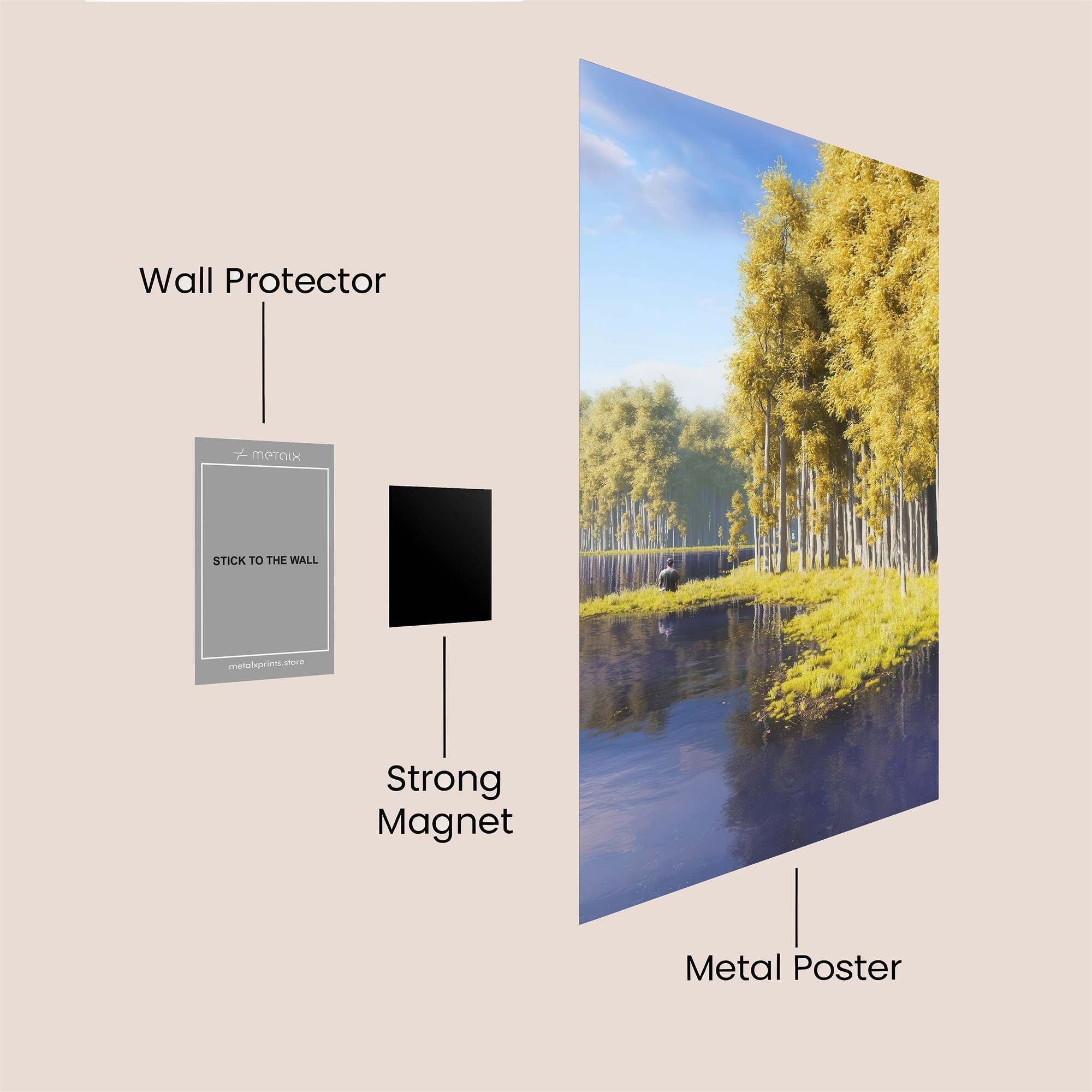 Golden Serenity Safe Wall Magnetic / M