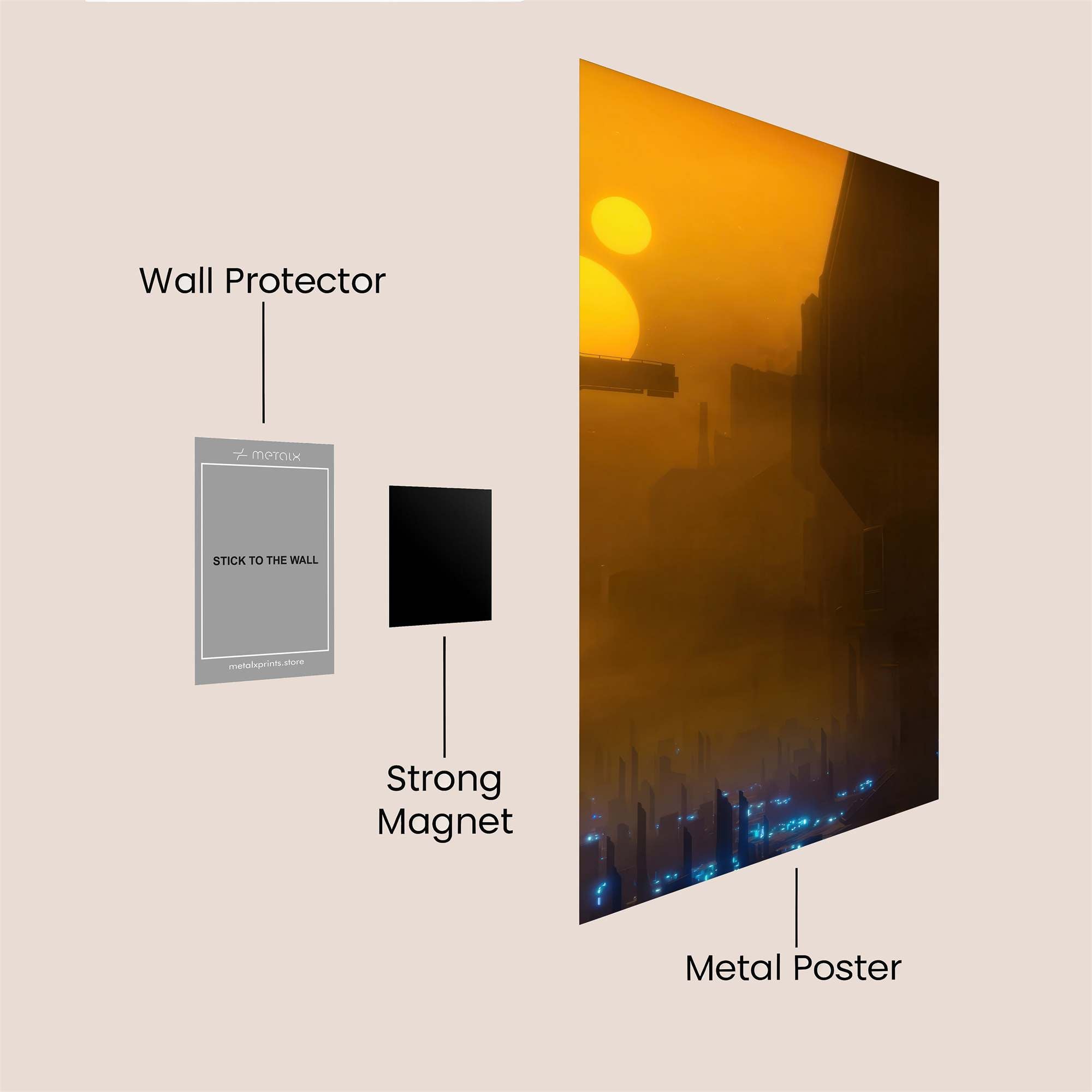 Solar Serenity Safe Wall Magnetic / M