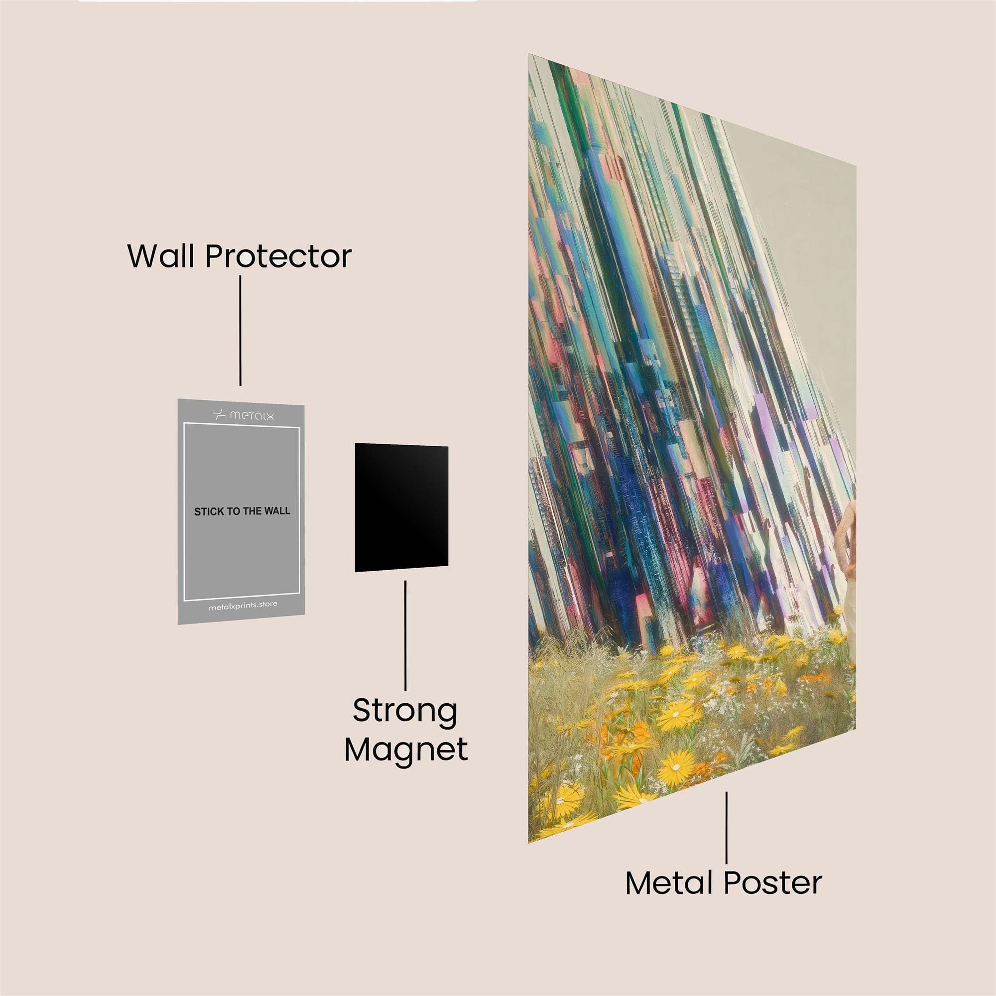 Digital Bloom Safe Wall Magnetic / M