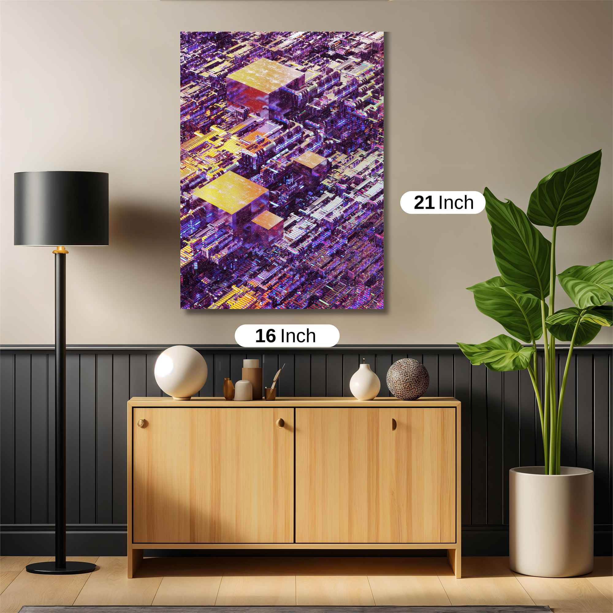 Fractal Dreamscape Safe Wall Magnetic / M