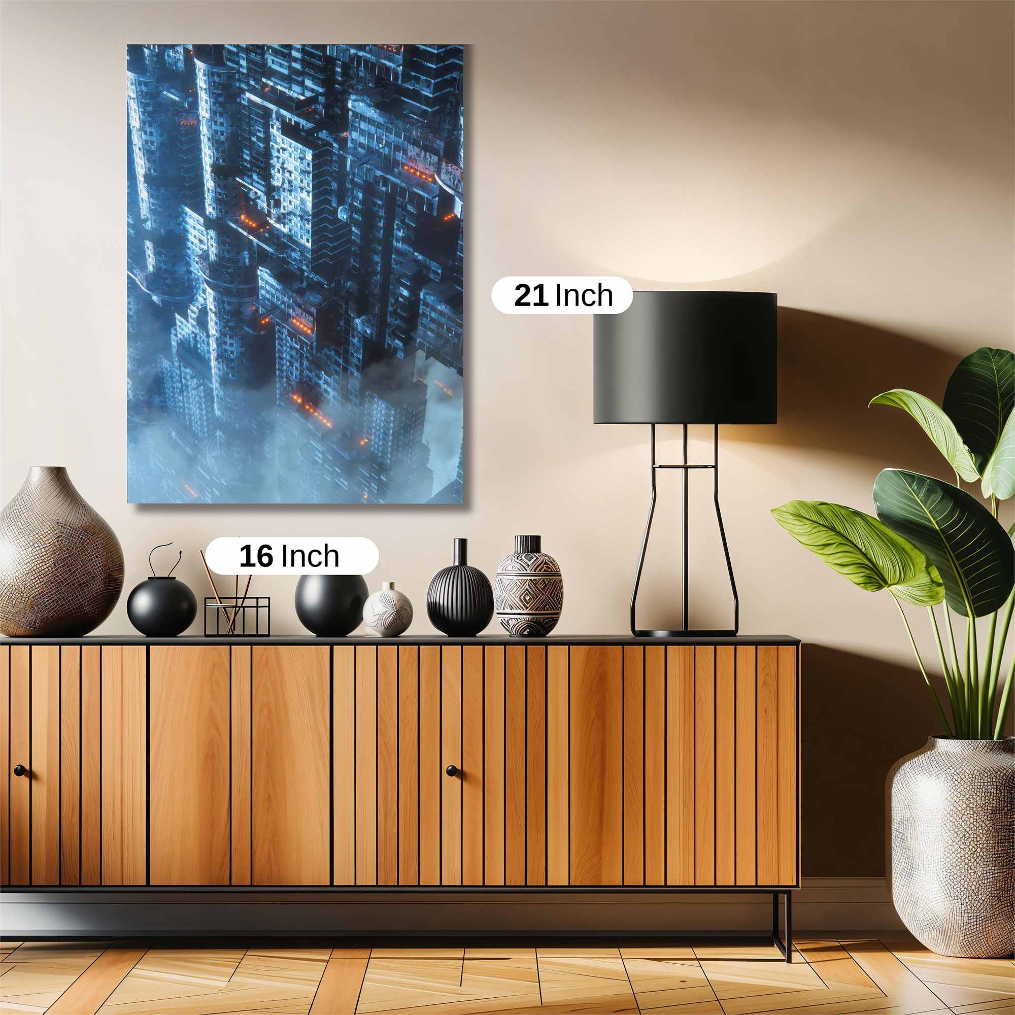 Futuristic Tranquility Safe Wall Magnetic / M