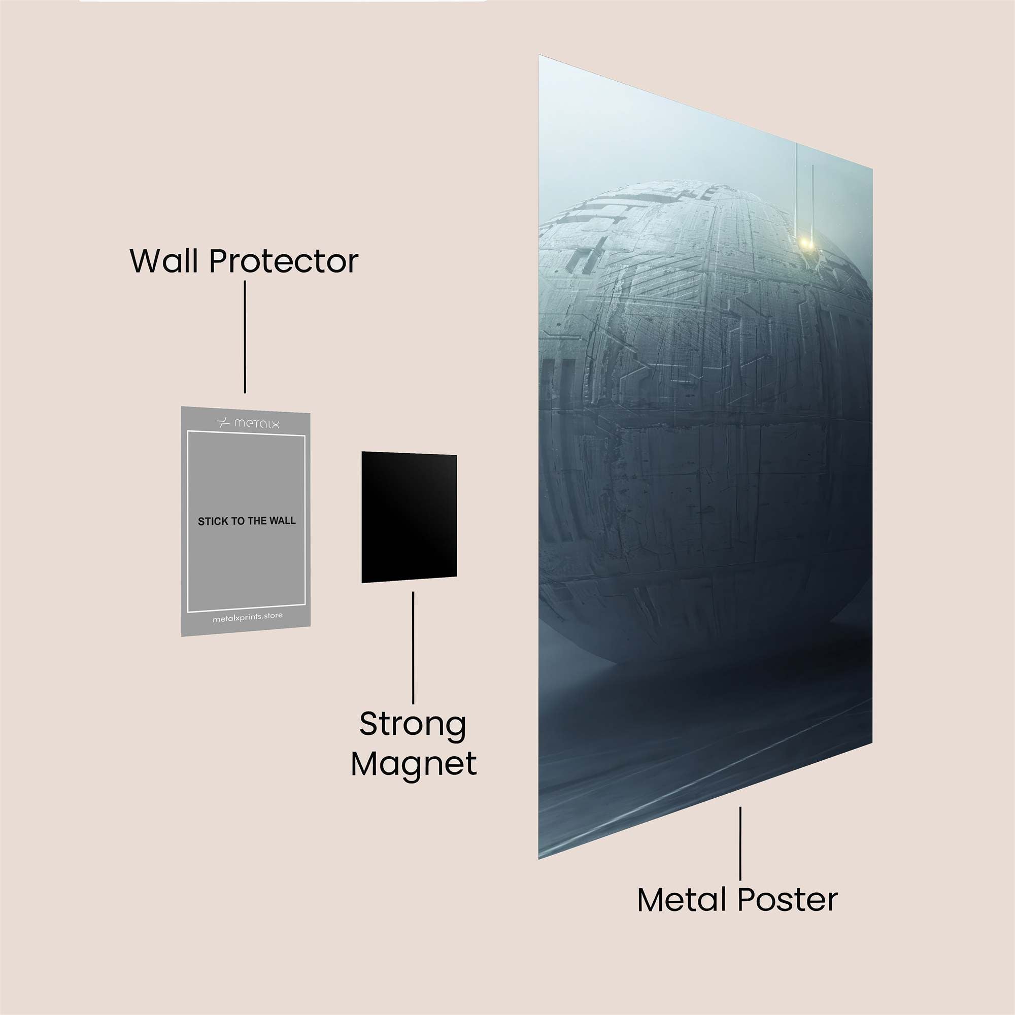 Sphere Enigma Safe Wall Magnetic / M