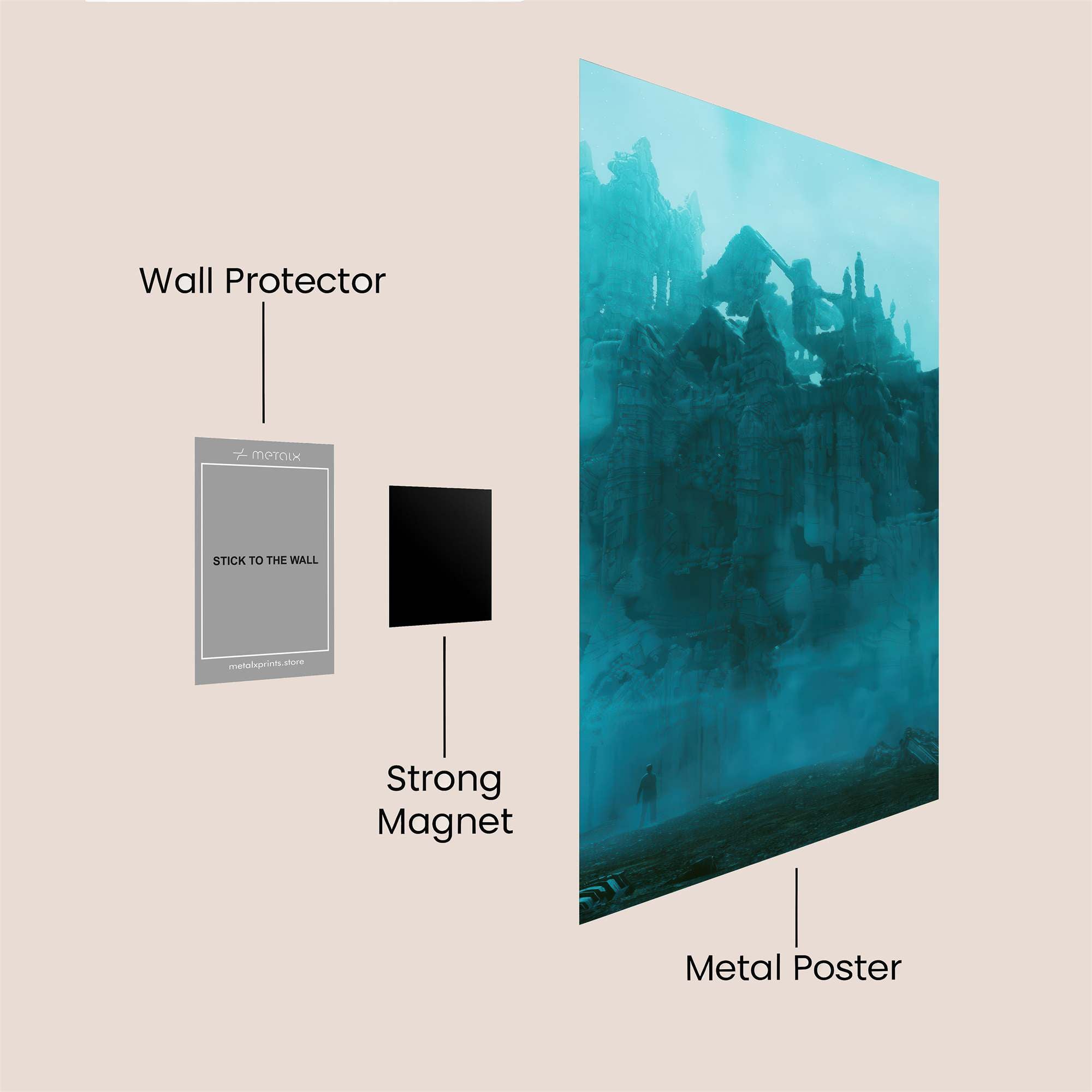 Misty Fortress Safe Wall Magnetic / M