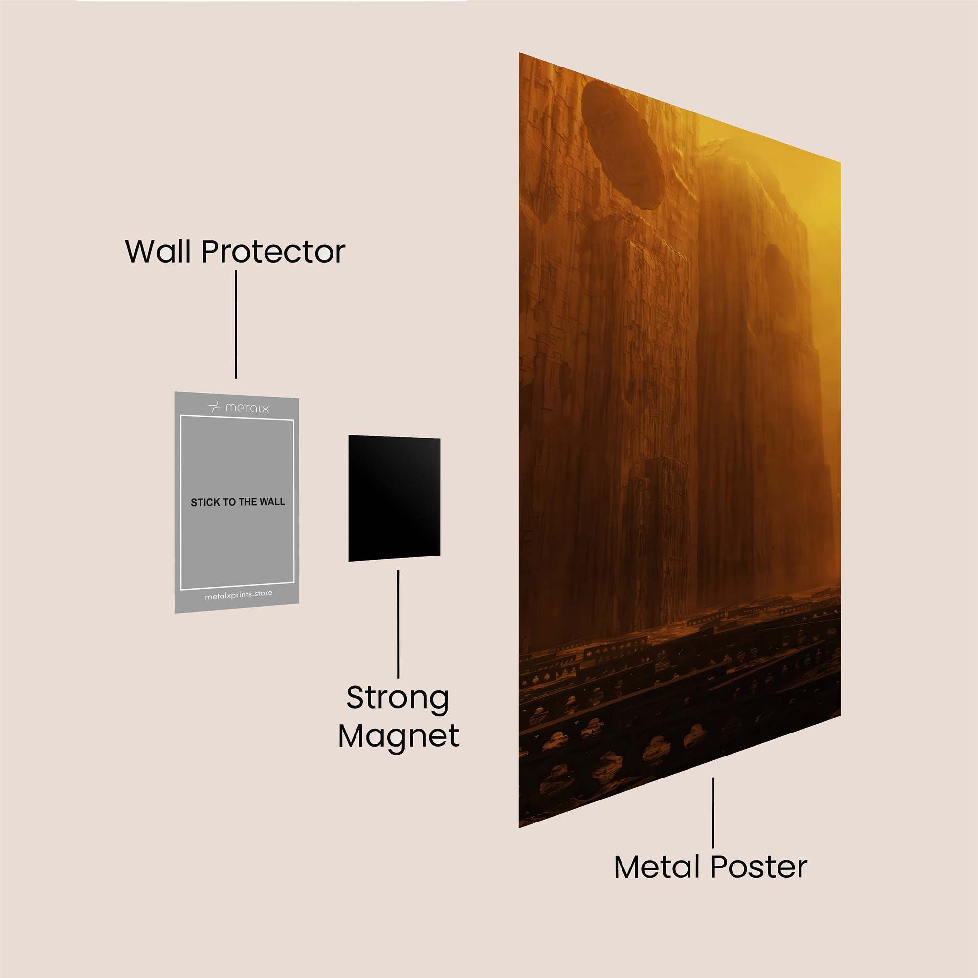 Monolithic Silence Safe Wall Magnetic / M