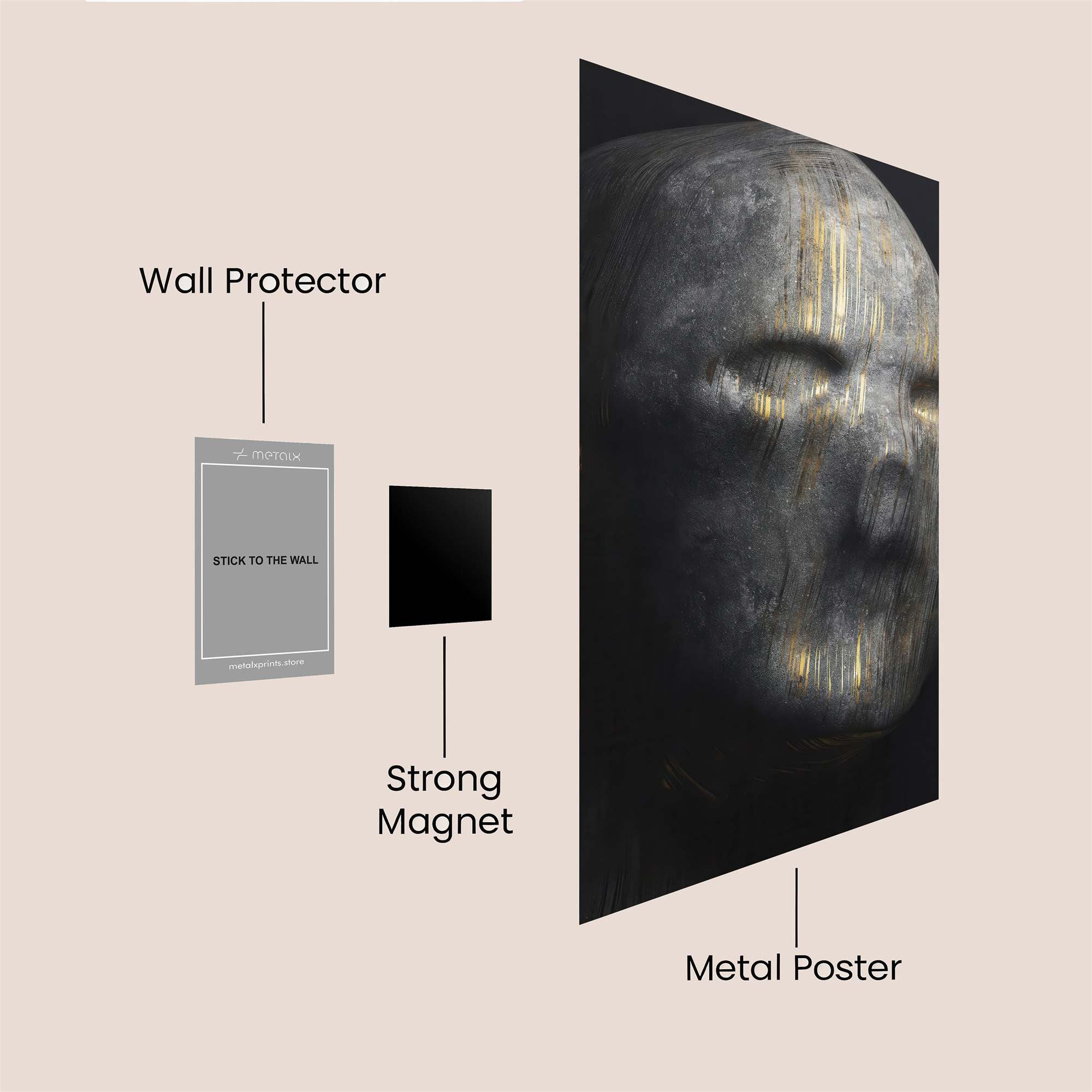 Silent Gloom Safe Wall Magnetic / M