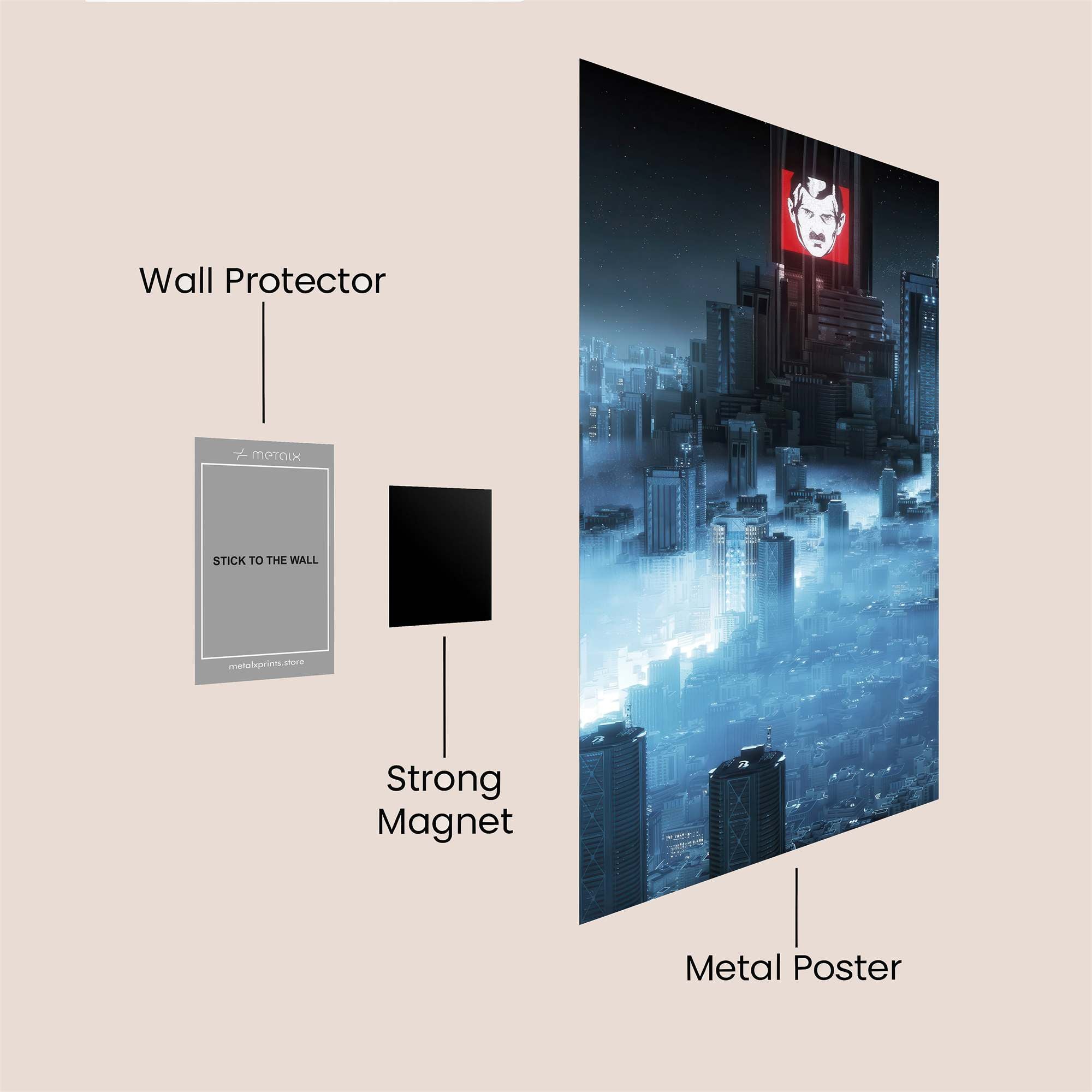 Dystopian Overlord Safe Wall Magnetic / M