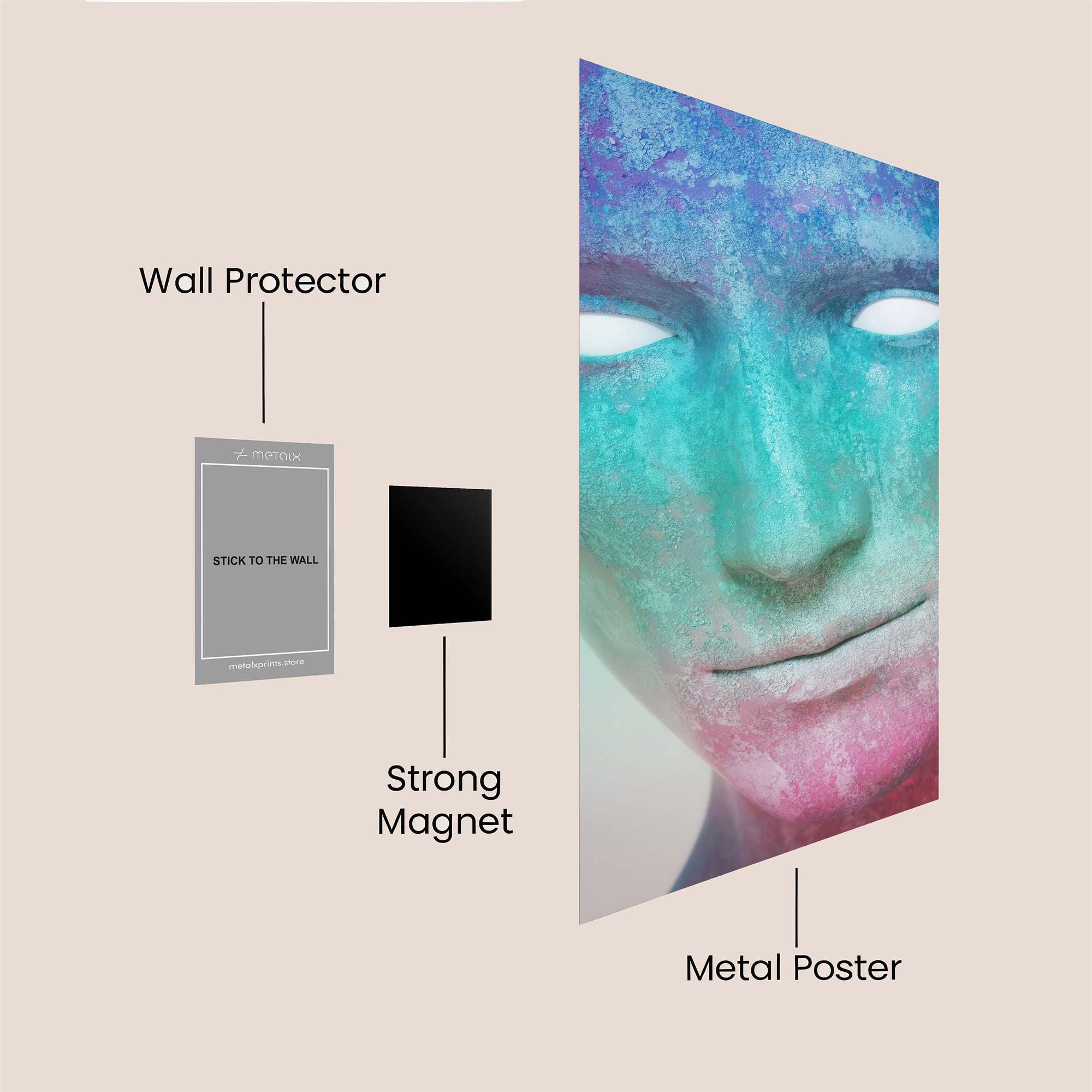 Synthetic Enigma Safe Wall Magnetic / M