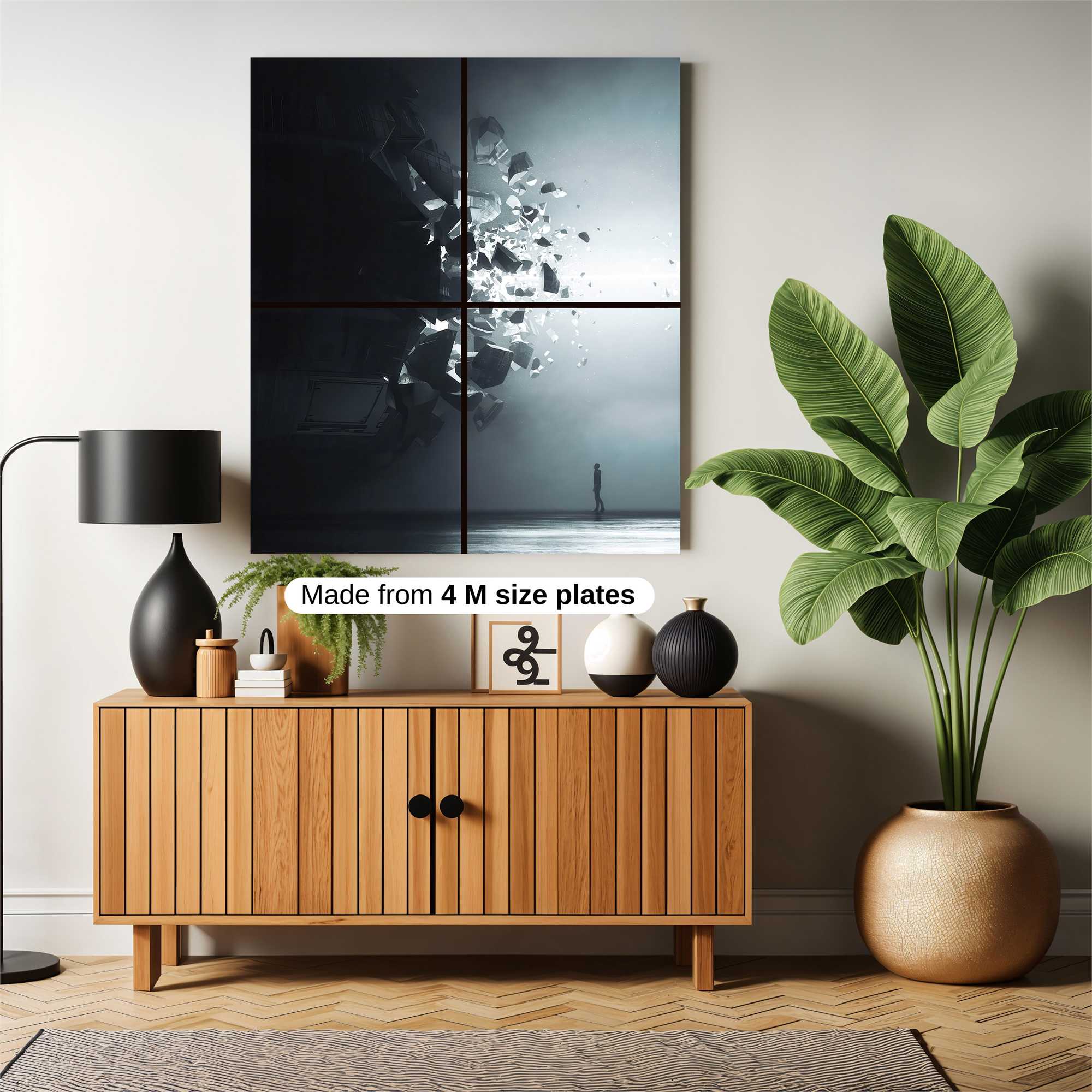 Fragmented Impact Safe Wall Magnetic / M