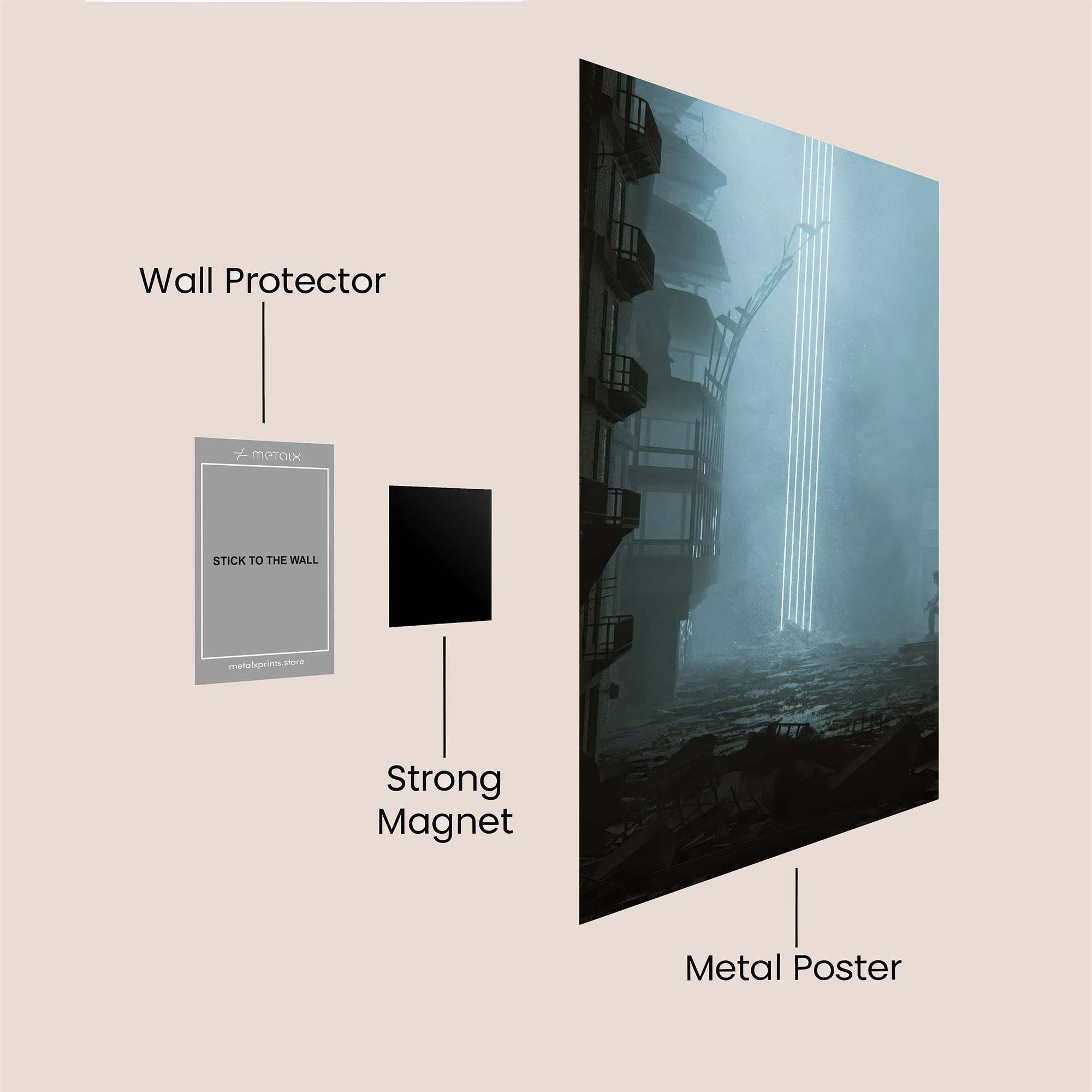 Spectral Ruins Safe Wall Magnetic / M
