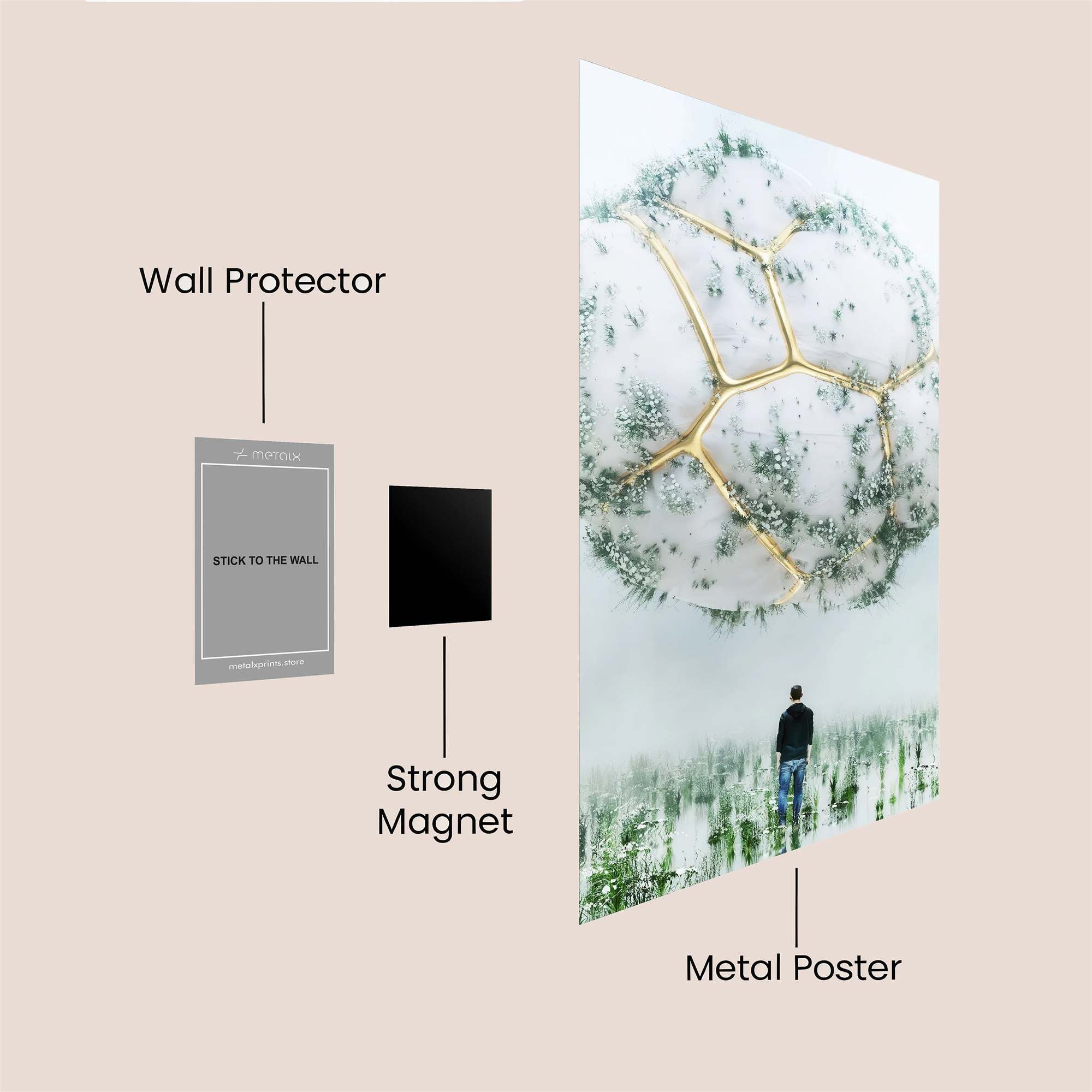 Sphere Reverie Safe Wall Magnetic / M