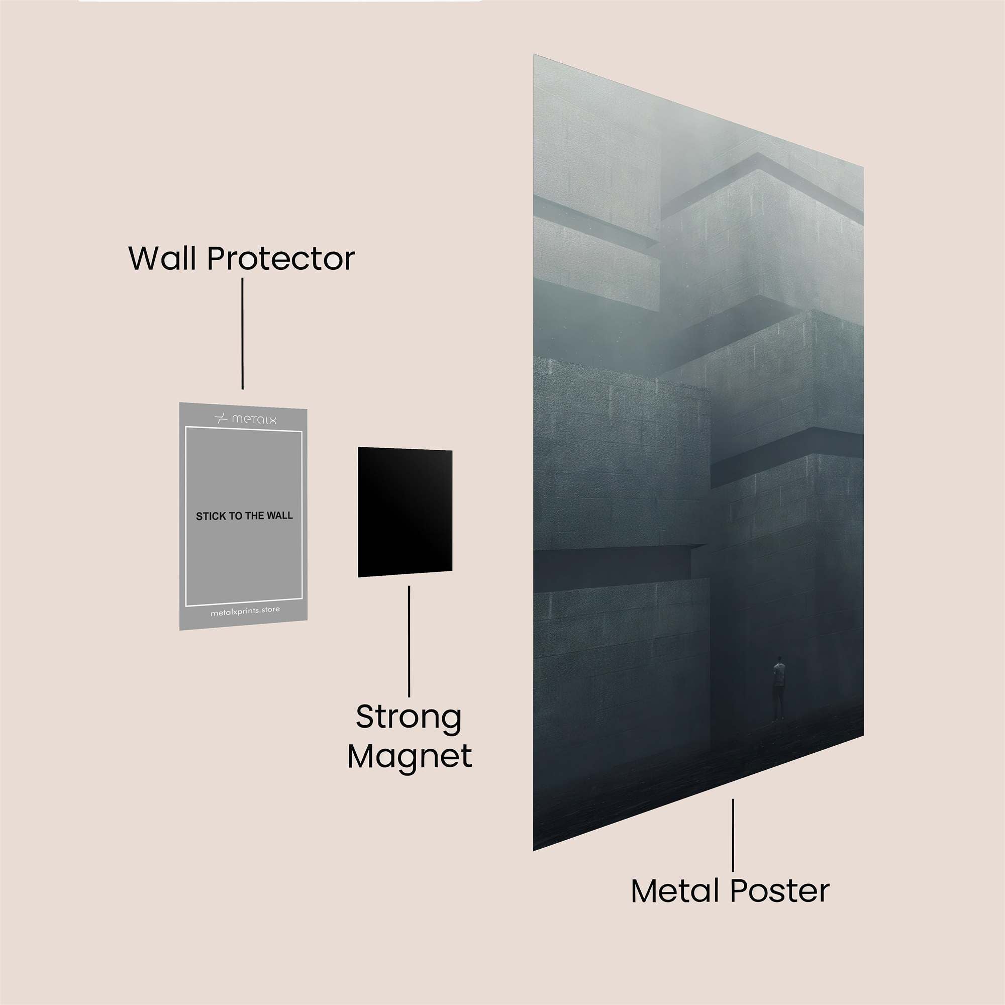 Silent Monoliths Safe Wall Magnetic / M