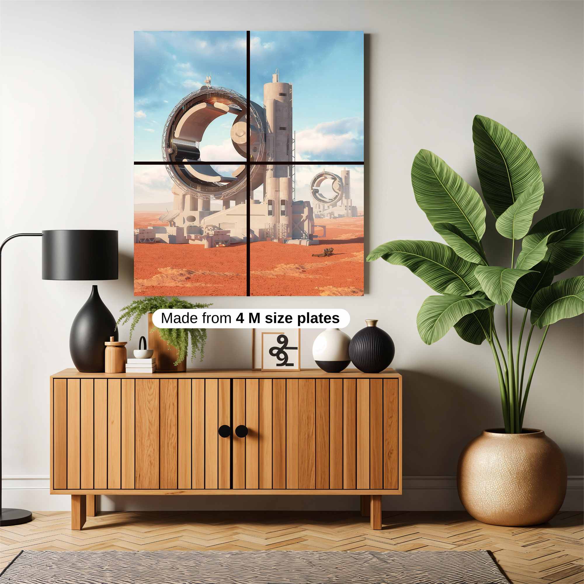 Futuristic Oasis Safe Wall Magnetic / M