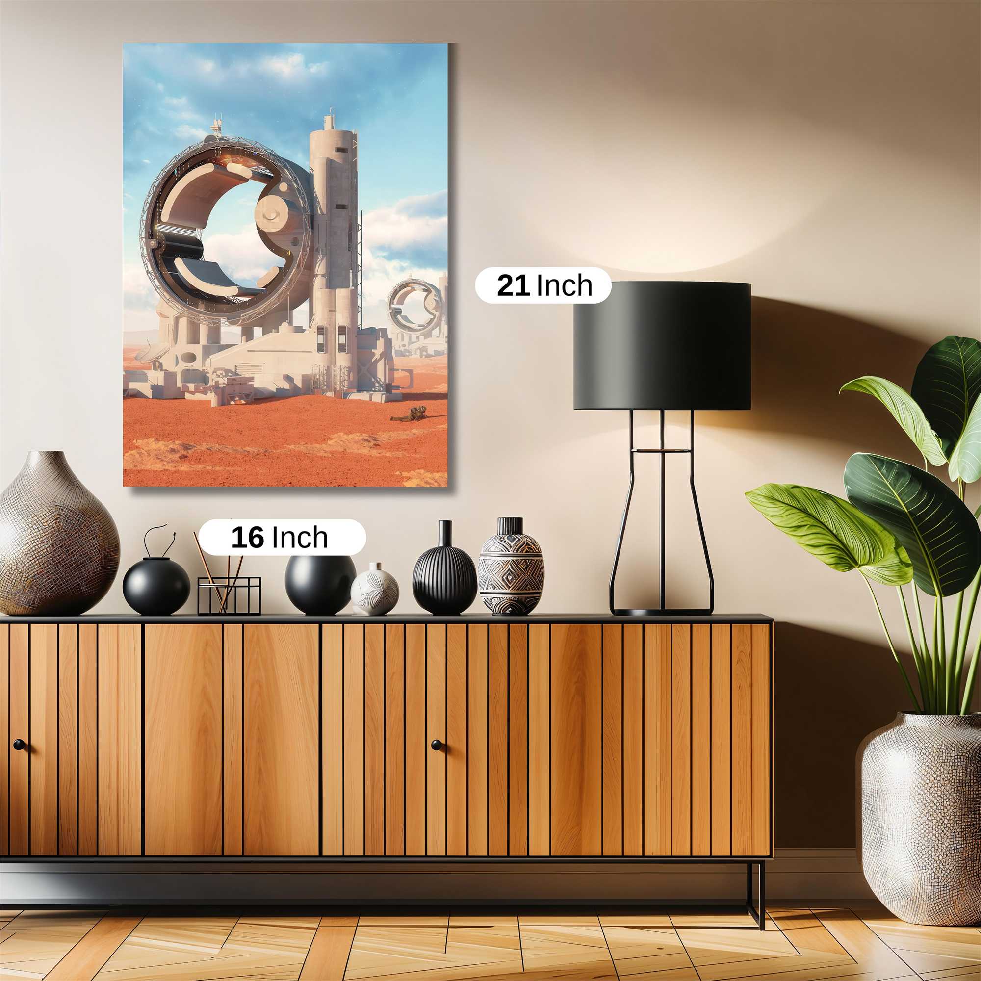 Futuristic Oasis Safe Wall Magnetic / M