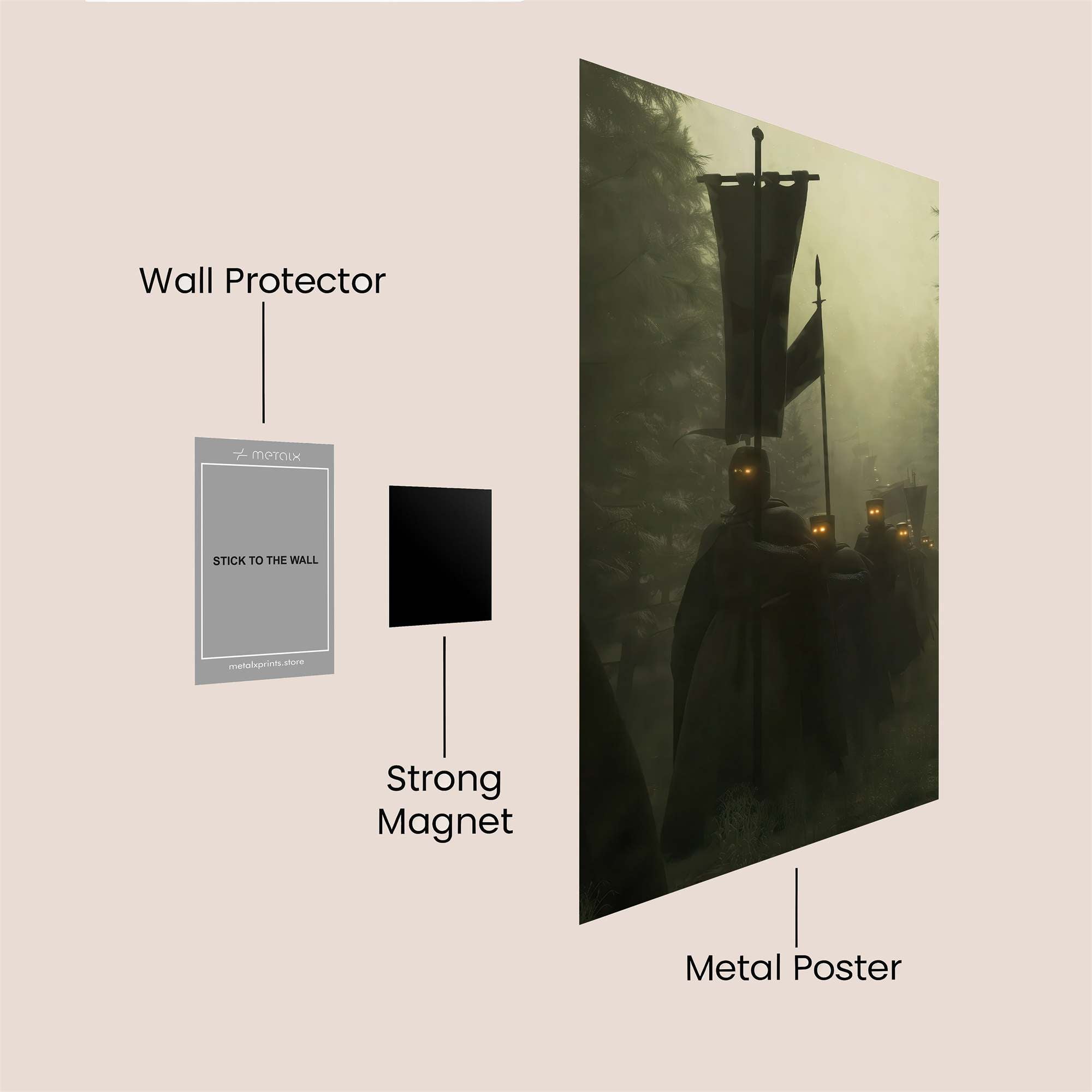 Knights' Gloom Safe Wall Magnetic / M