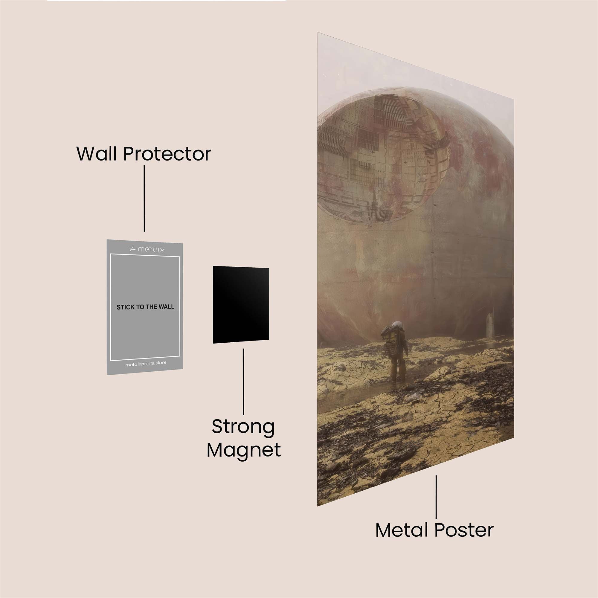 Sphere Solitude Safe Wall Magnetic / M