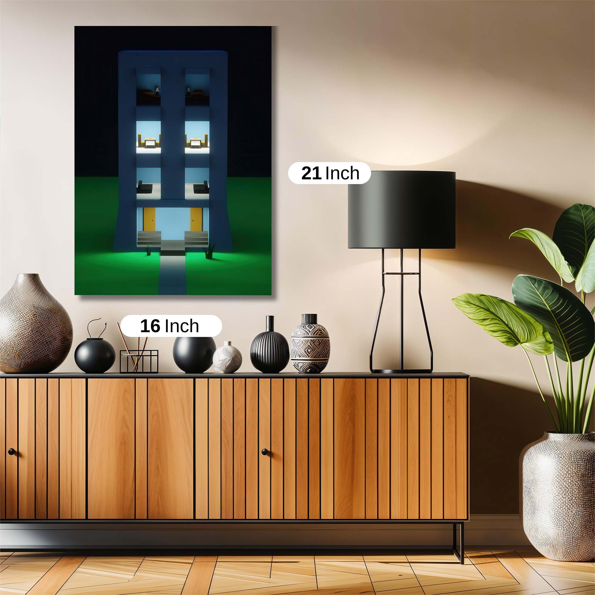 Curved Serenity Safe Wall Magnetic / M