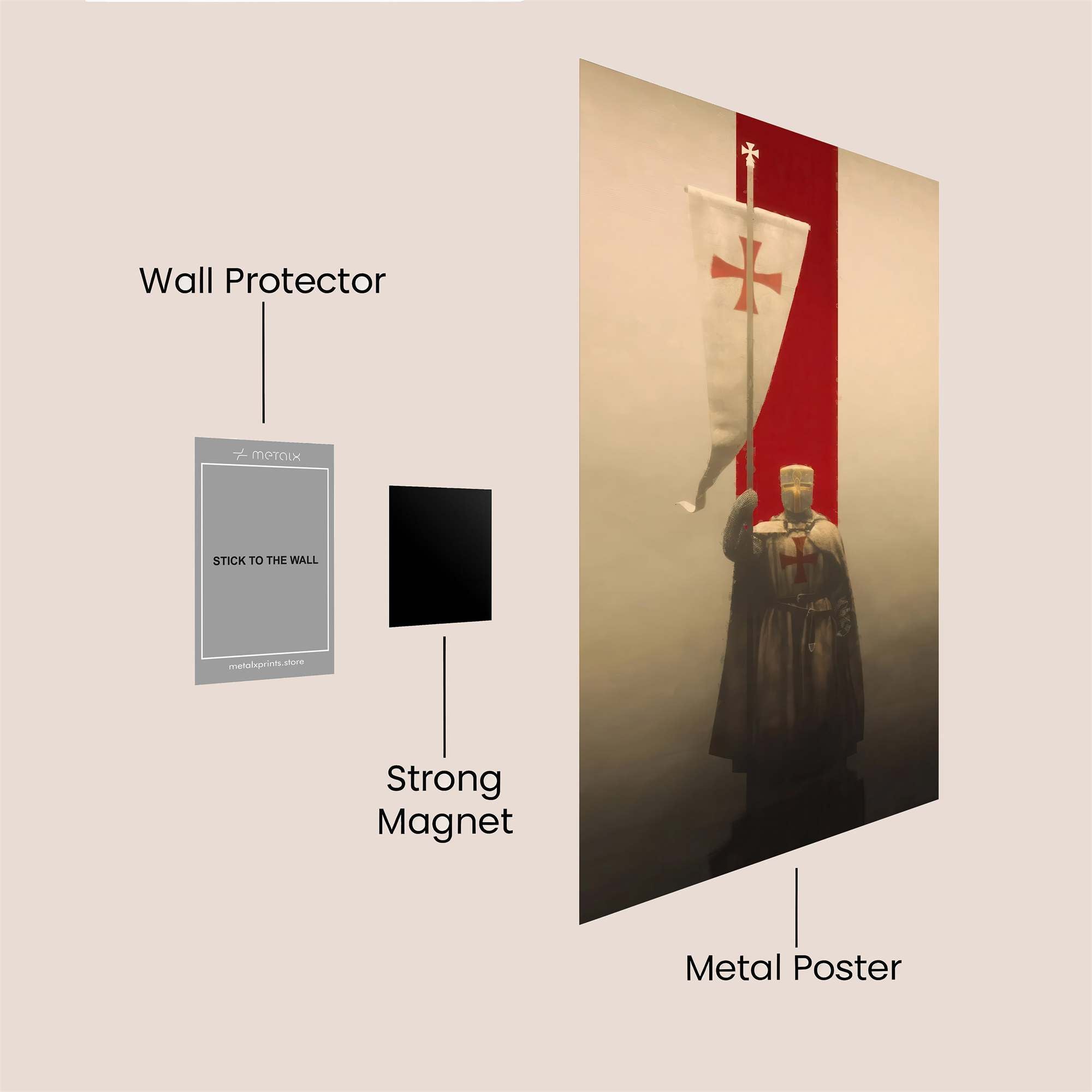 Crusader Solemnity Safe Wall Magnetic / M