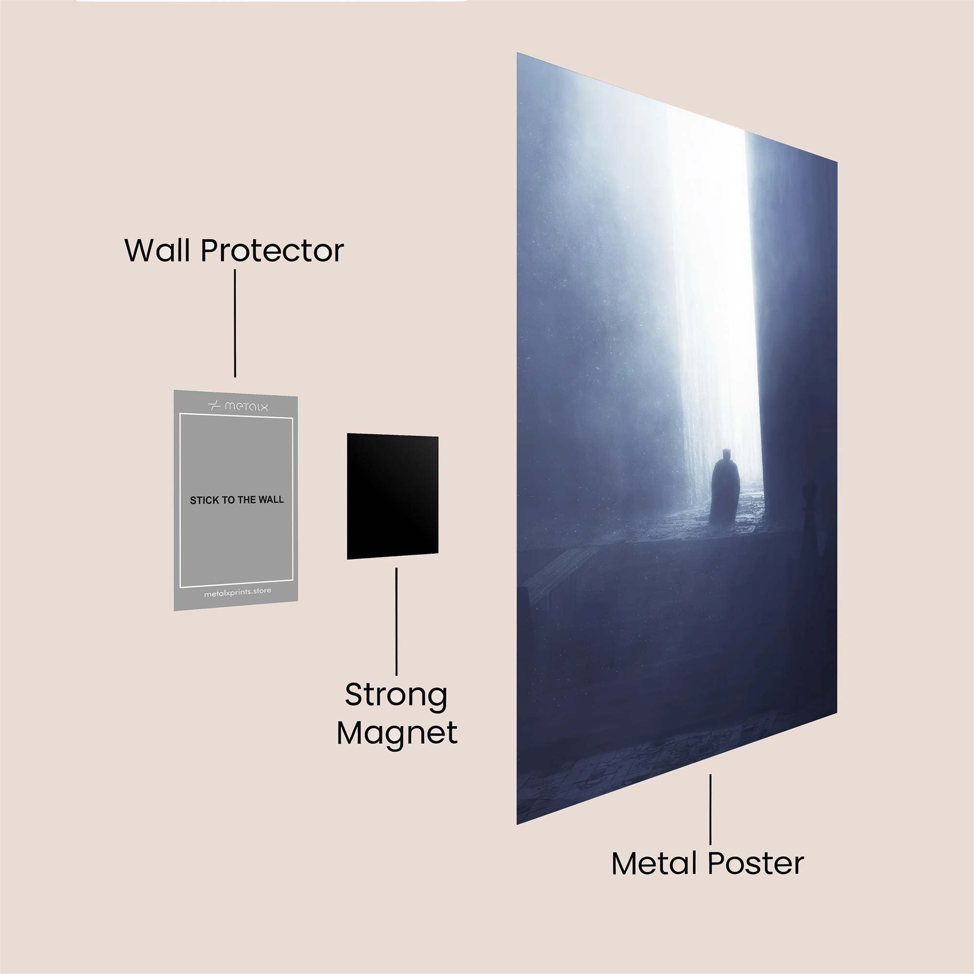 Shadowed Passage Safe Wall Magnetic / M