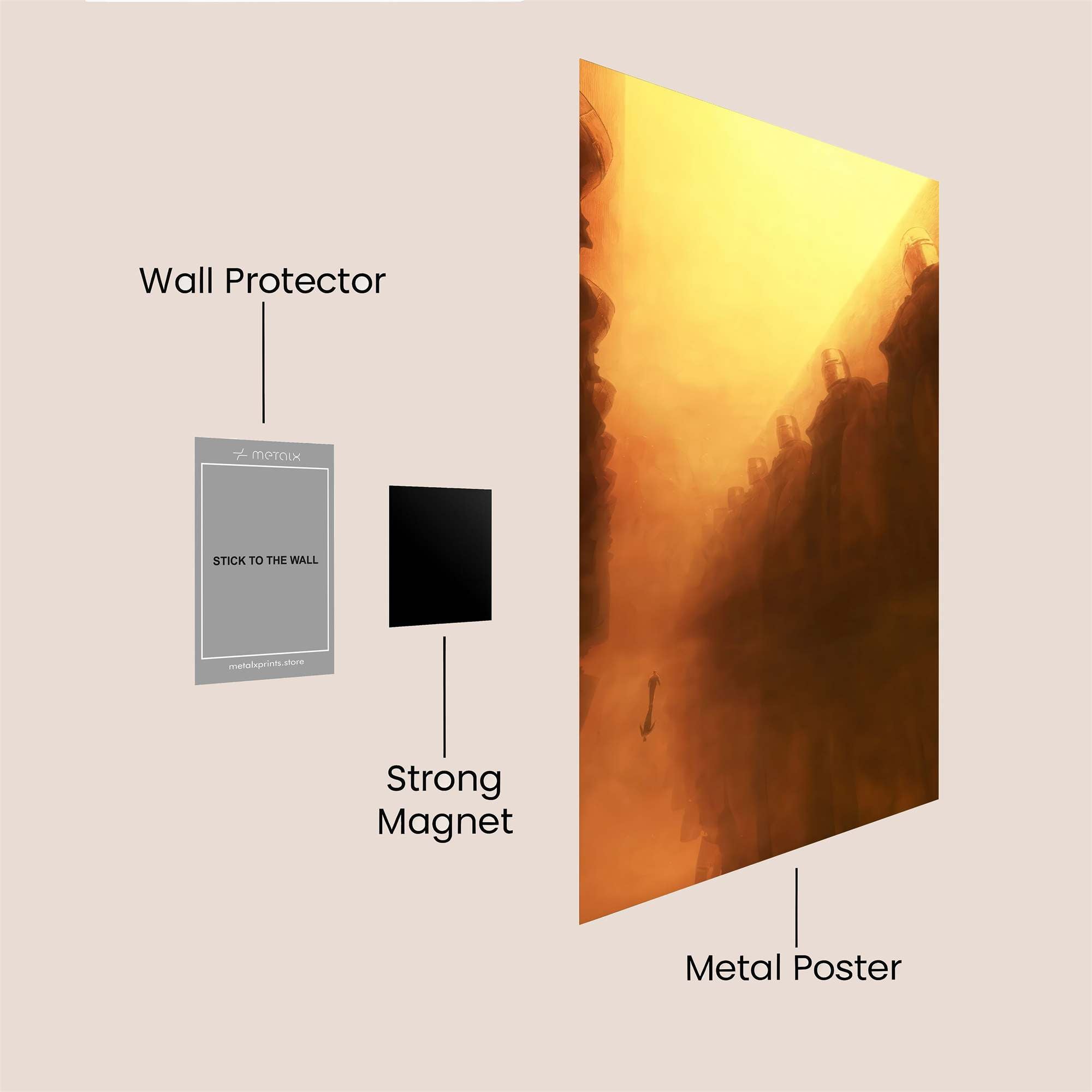 Dystopian Descent Safe Wall Magnetic / M