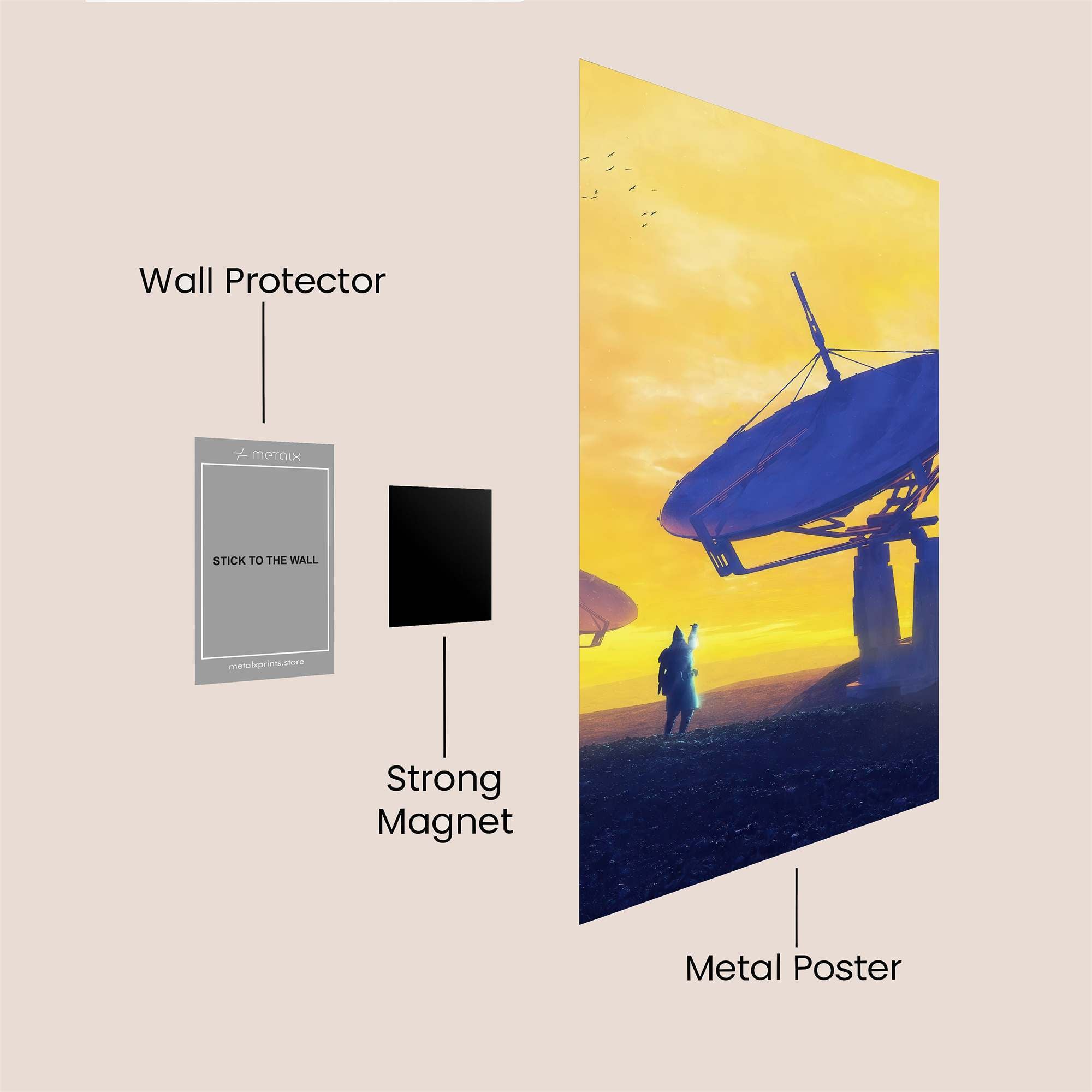 Echoes Radiant Safe Wall Magnetic / M