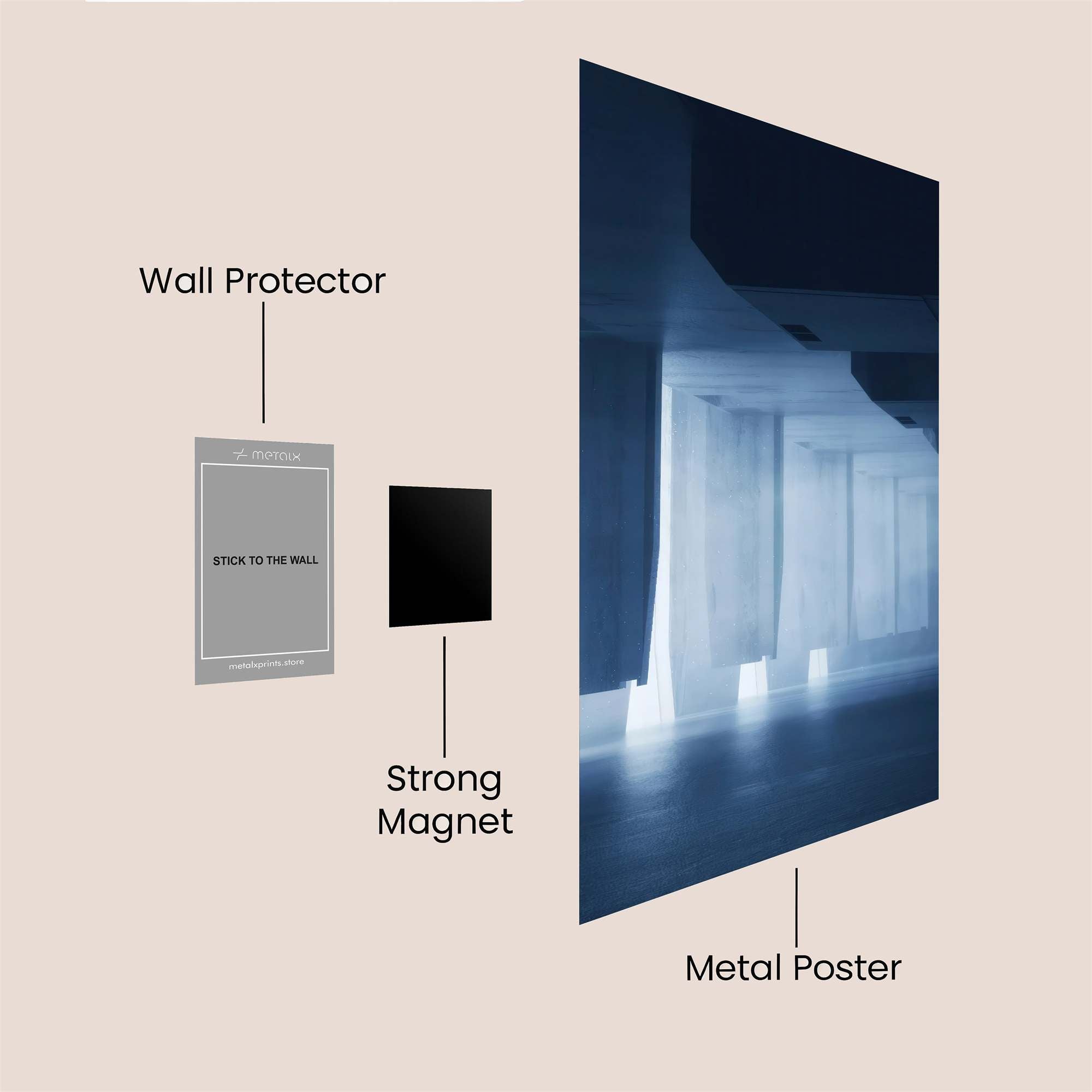 Luminous Echo Safe Wall Magnetic / M