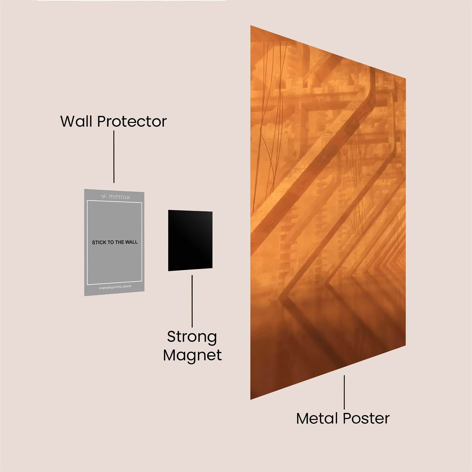 Vast Resonance Safe Wall Magnetic / M