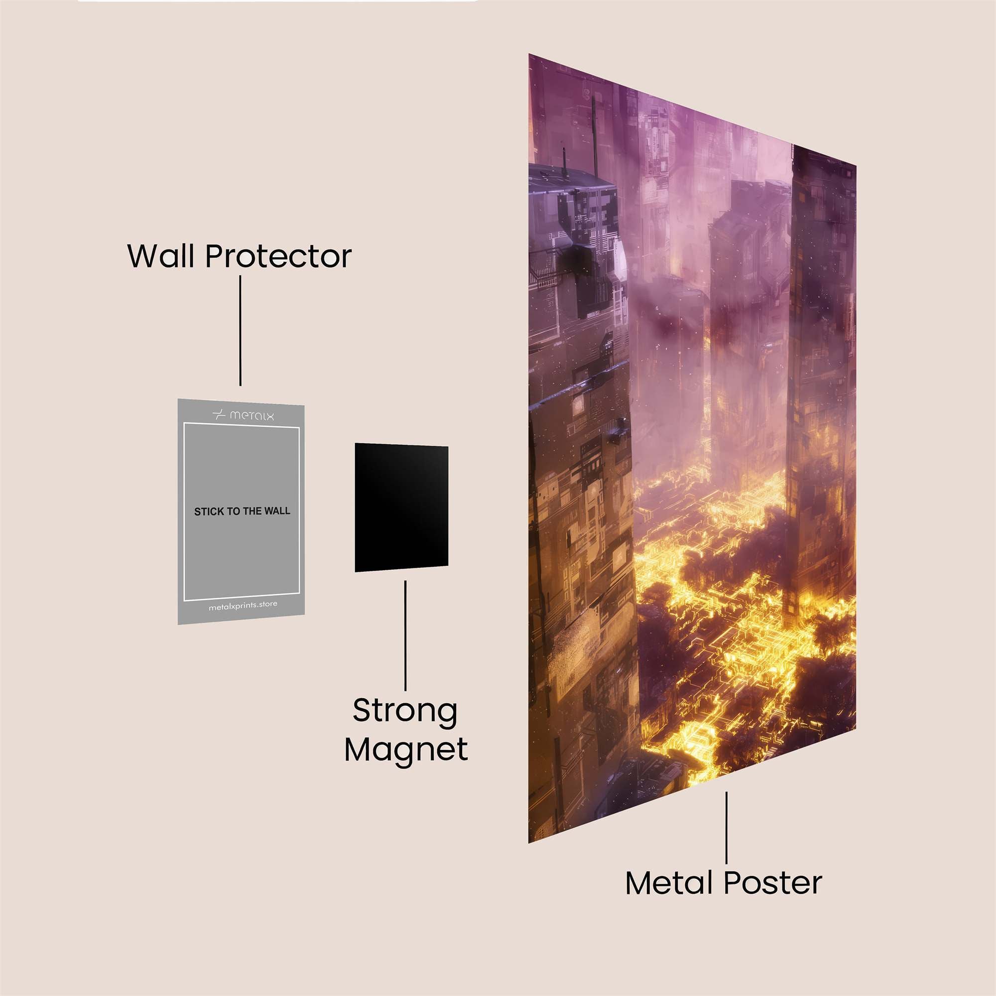 Inferno Towers Safe Wall Magnetic / M