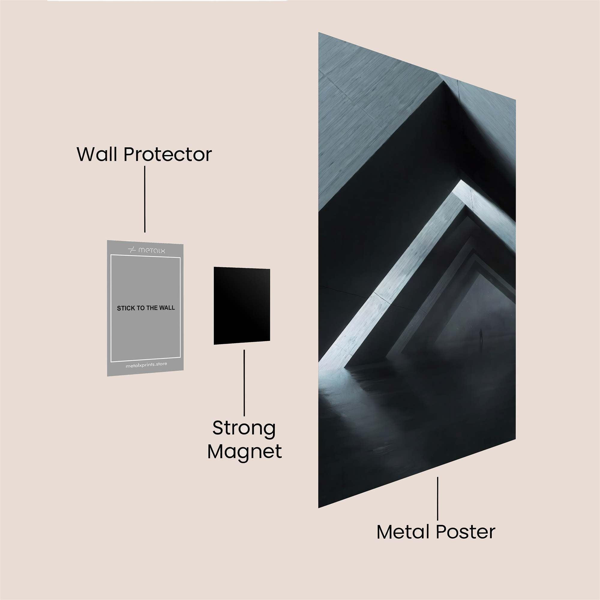 Architectural Reflections Safe Wall Magnetic / M