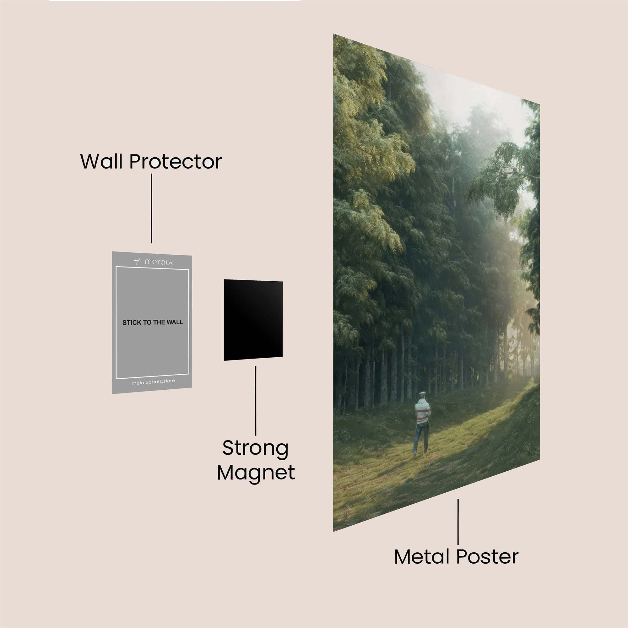 Forest Serenity Safe Wall Magnetic / M