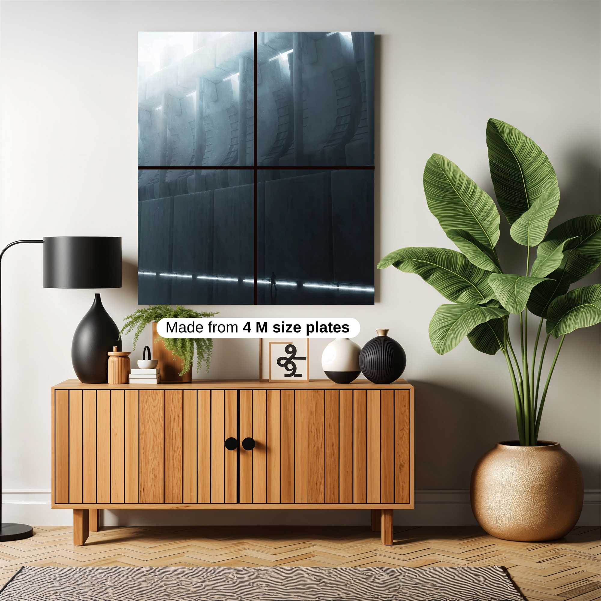 Futuristic Serenity Safe Wall Magnetic / M