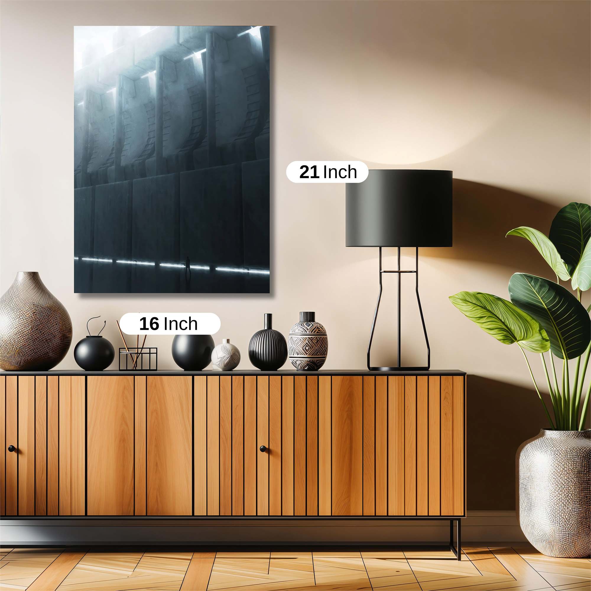 Futuristic Serenity Safe Wall Magnetic / M