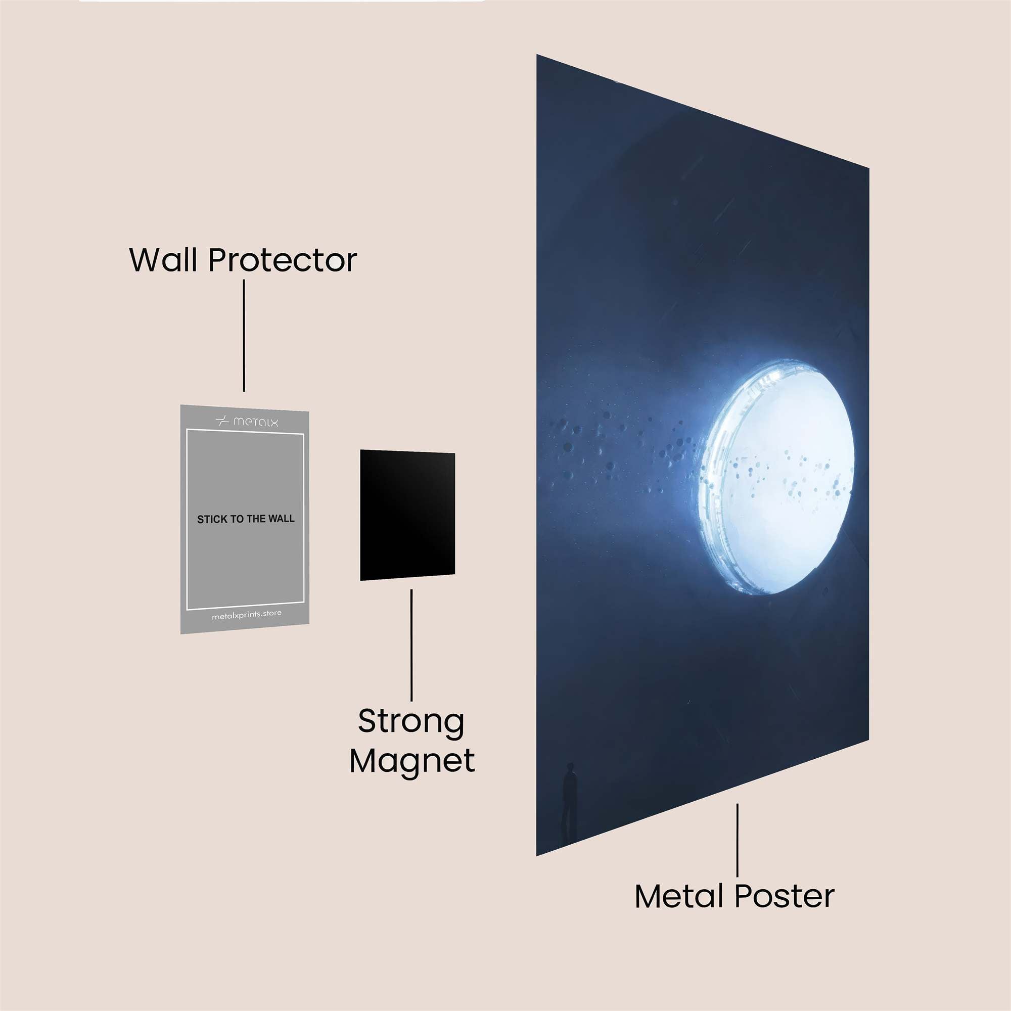 Luminous Portal Safe Wall Magnetic / M