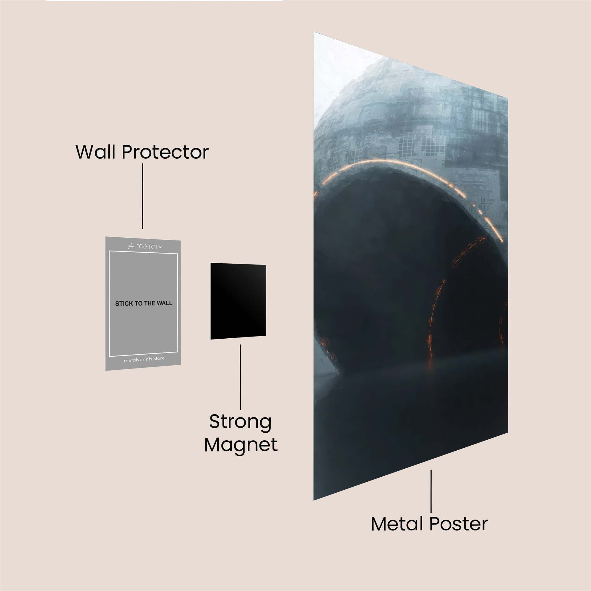 Mystery Gateway Safe Wall Magnetic / M