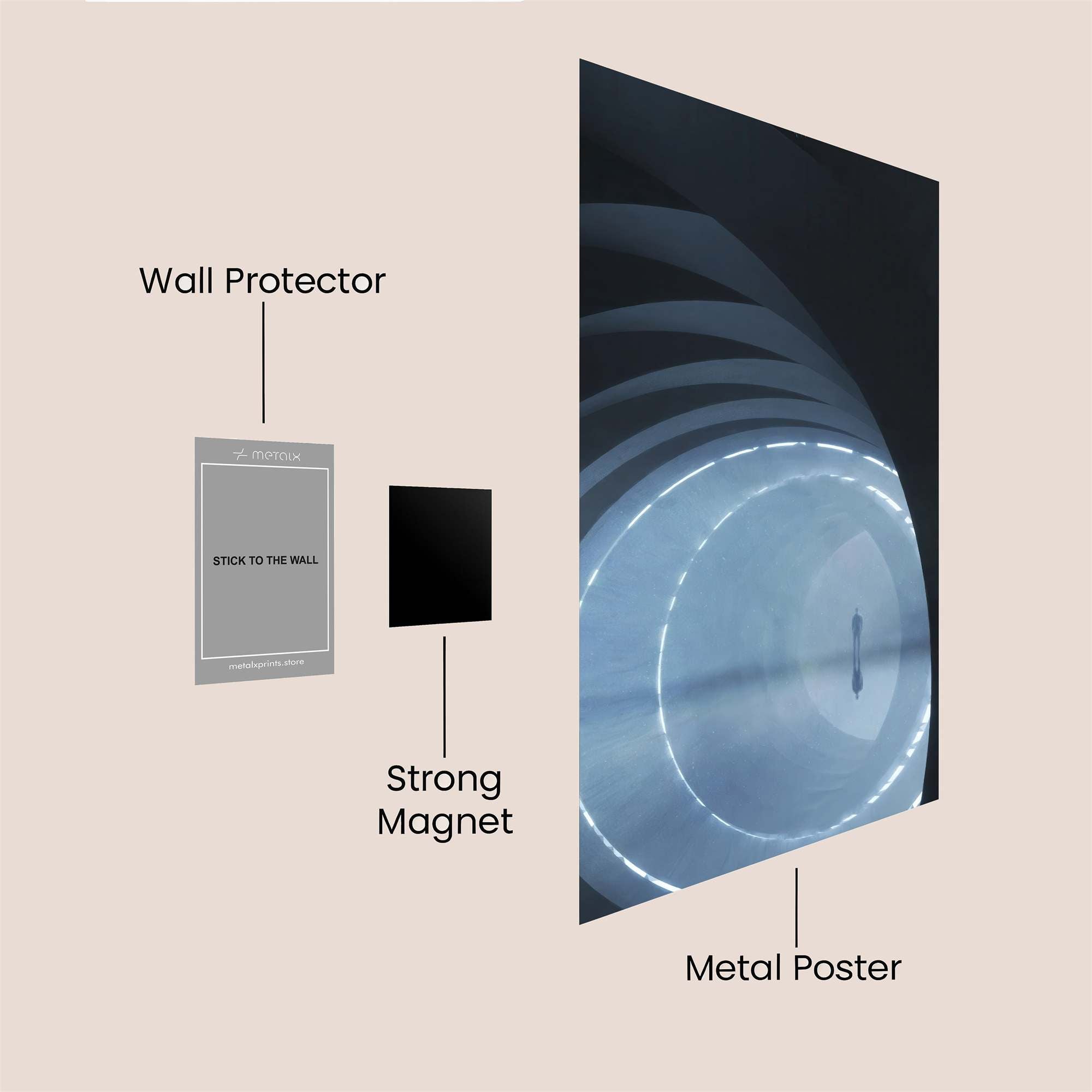 Portal Tranquility Safe Wall Magnetic / M