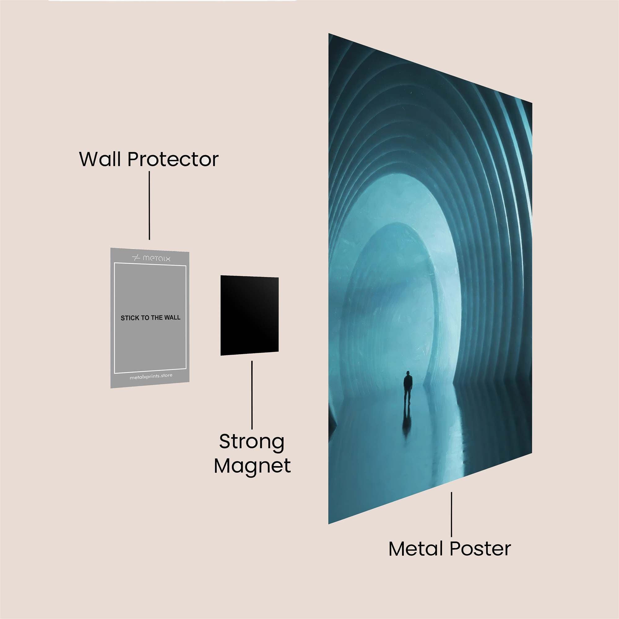 Echoing Passage Safe Wall Magnetic / M