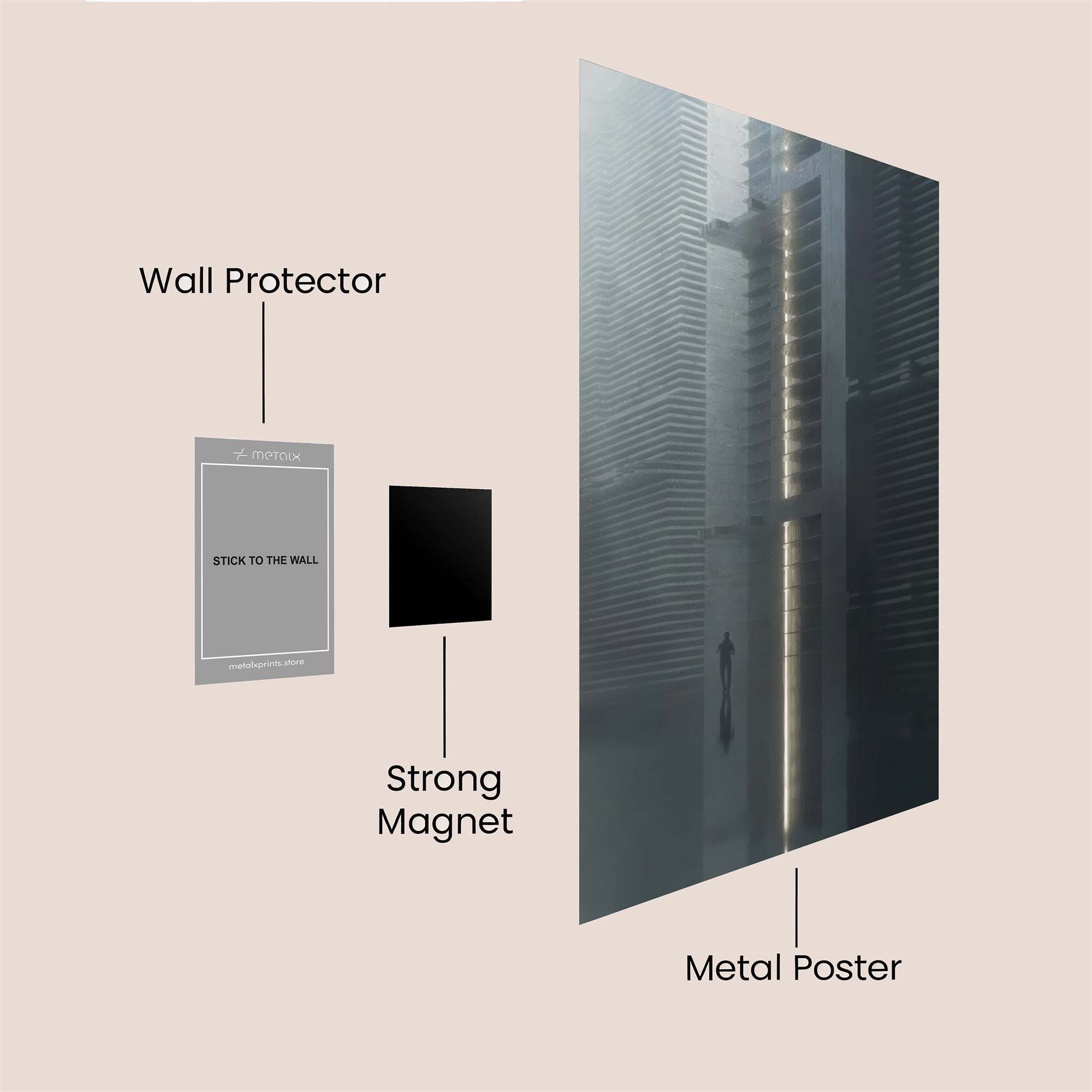 Urban Reverie Safe Wall Magnetic / M